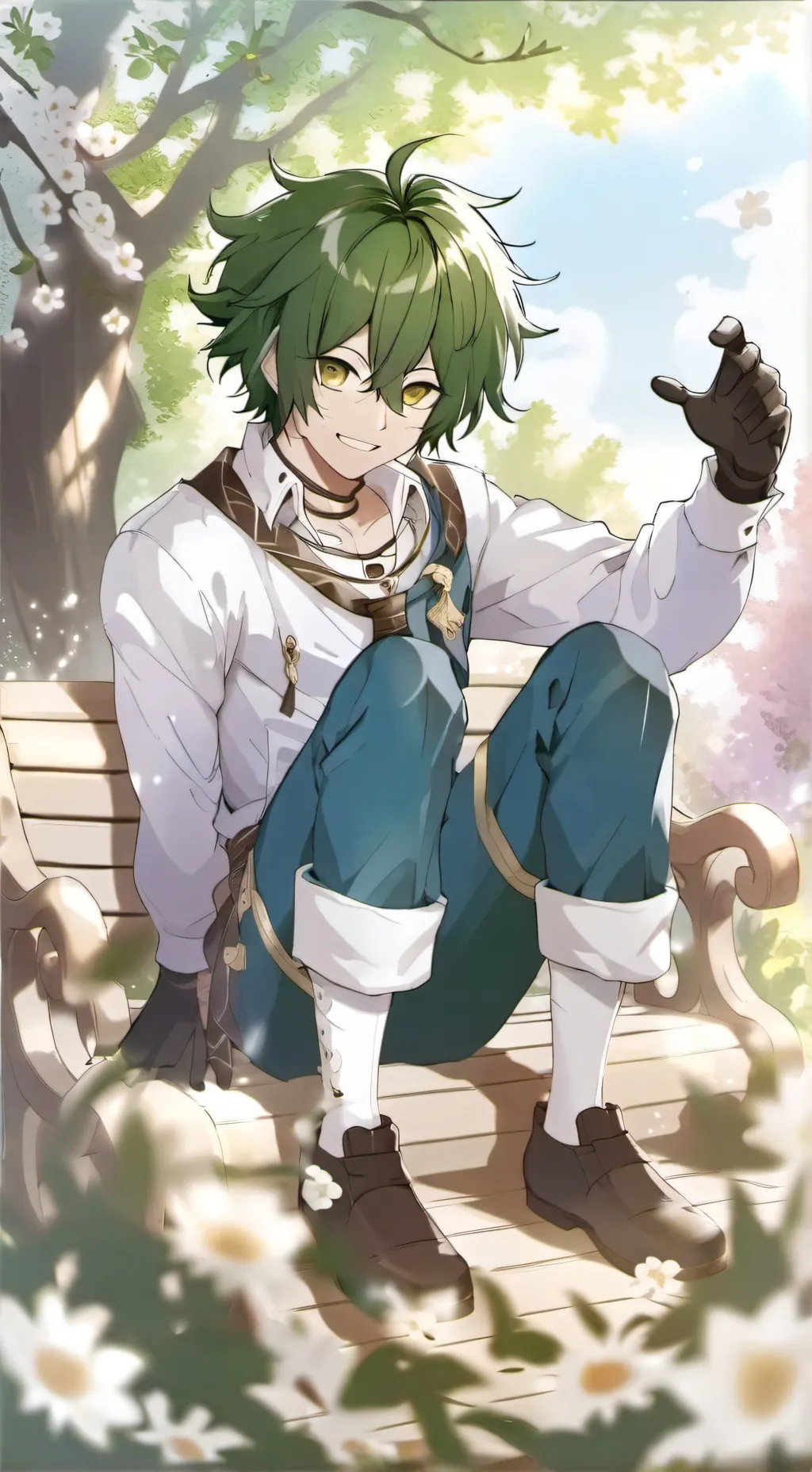 ai character: Deku 👁️👄👁️ 😂 background