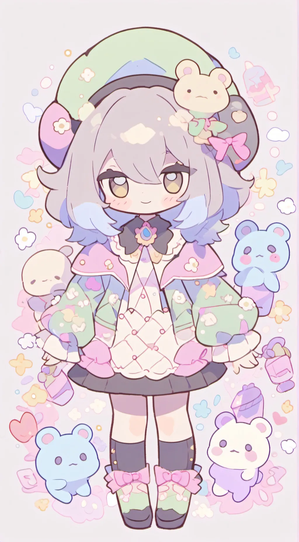 ai character: burning spice background