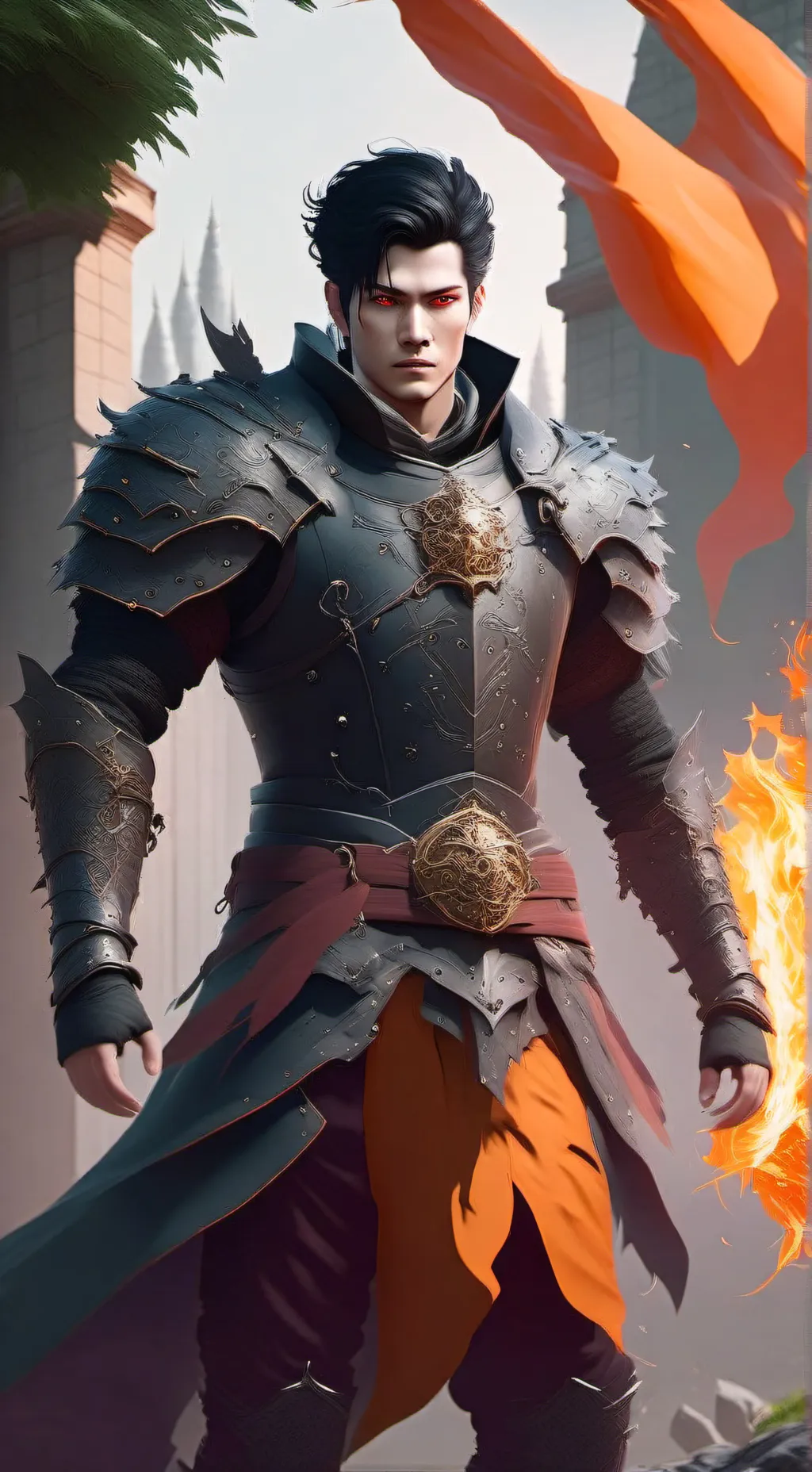ai character: Ray background