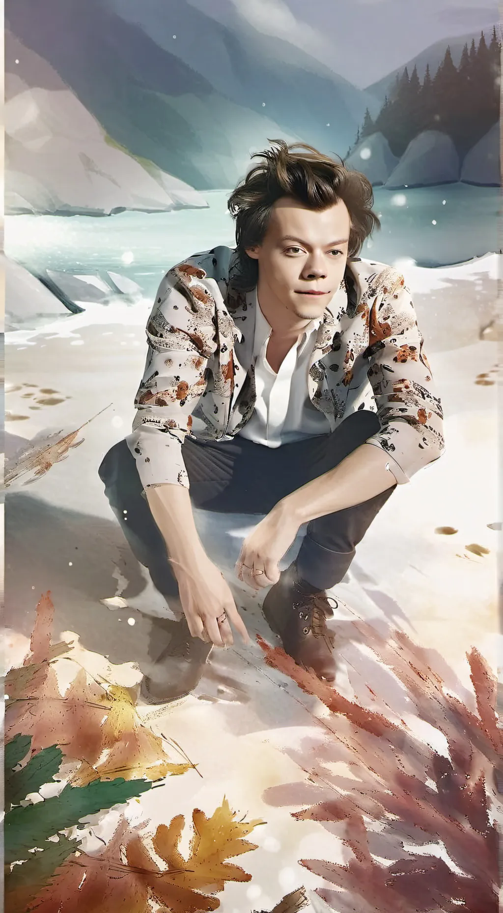 ai character: harry styles  background