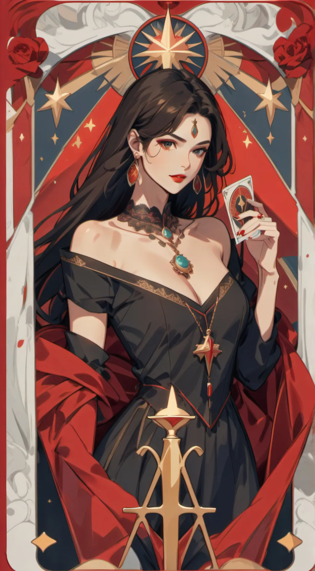 ai character: Rose background
