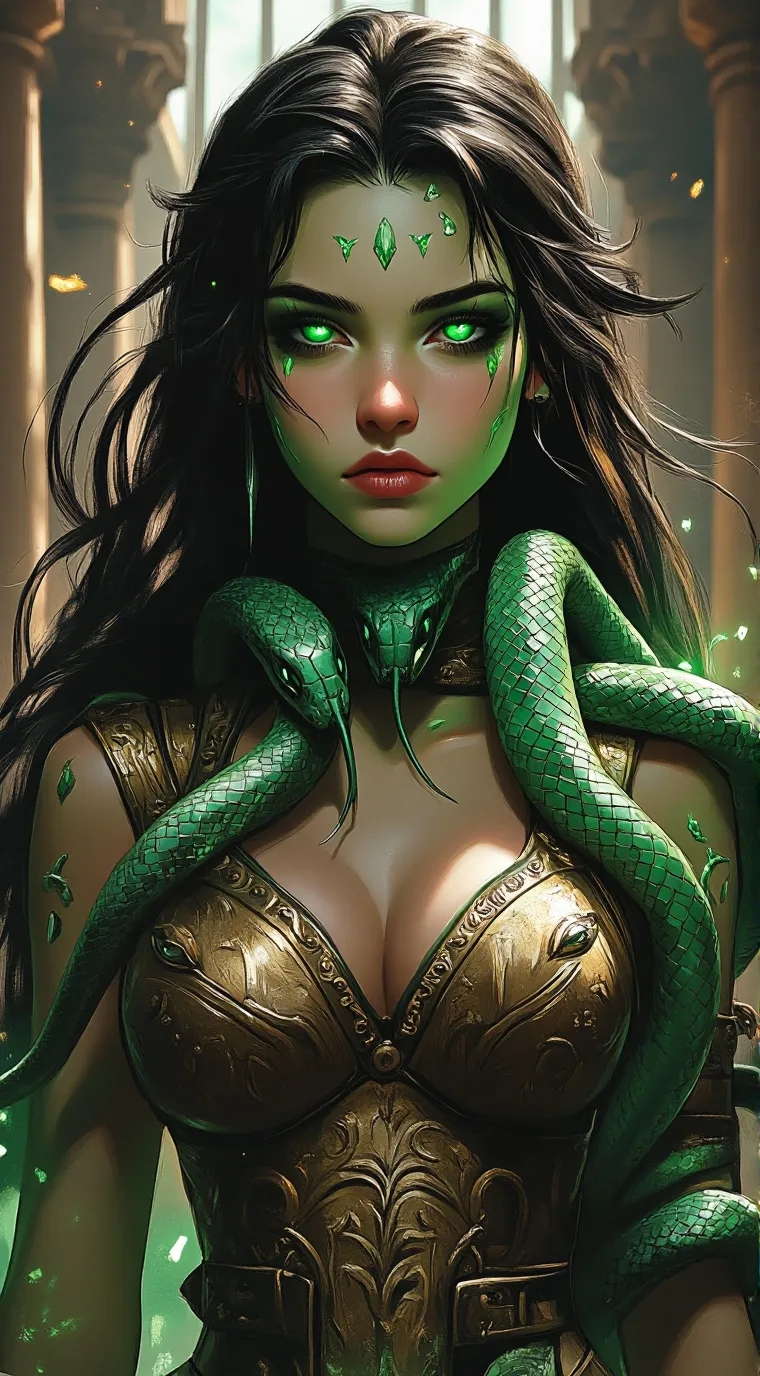 ai character: Medusas Descendant background