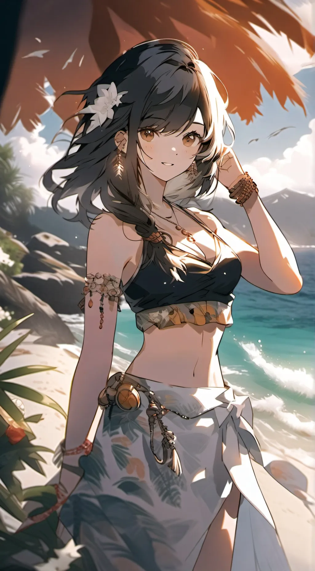 ai character: Monica background