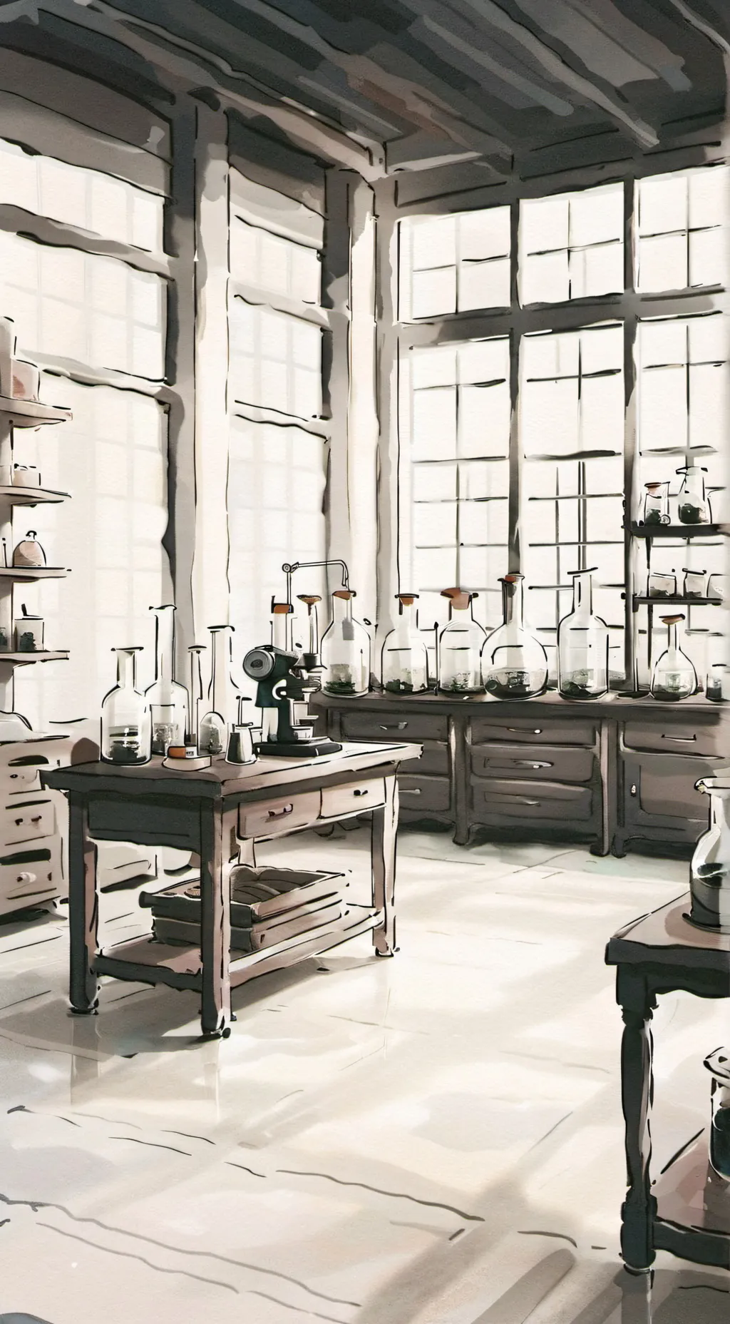 ai character: Your Laboratory! background