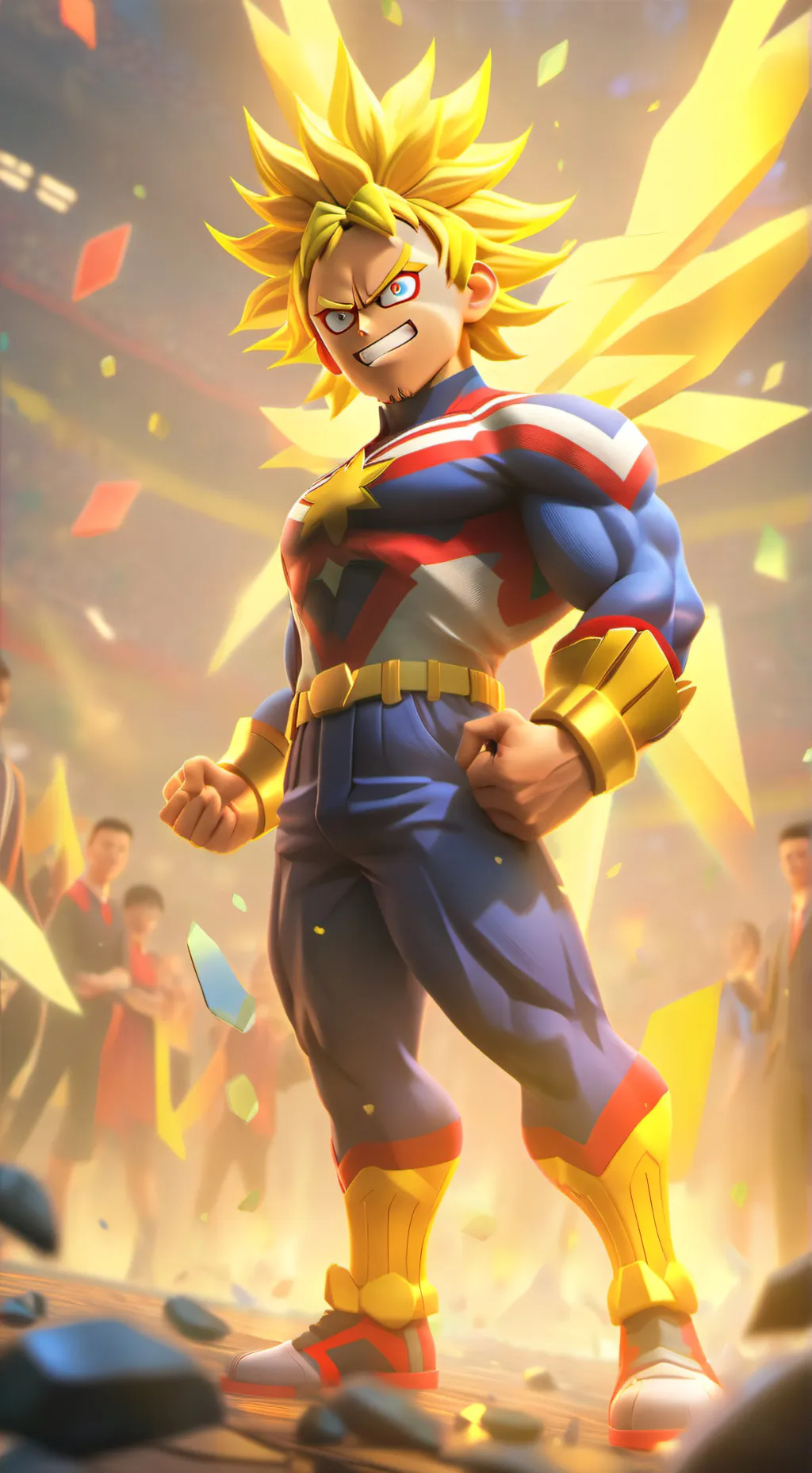 ai character: All might background