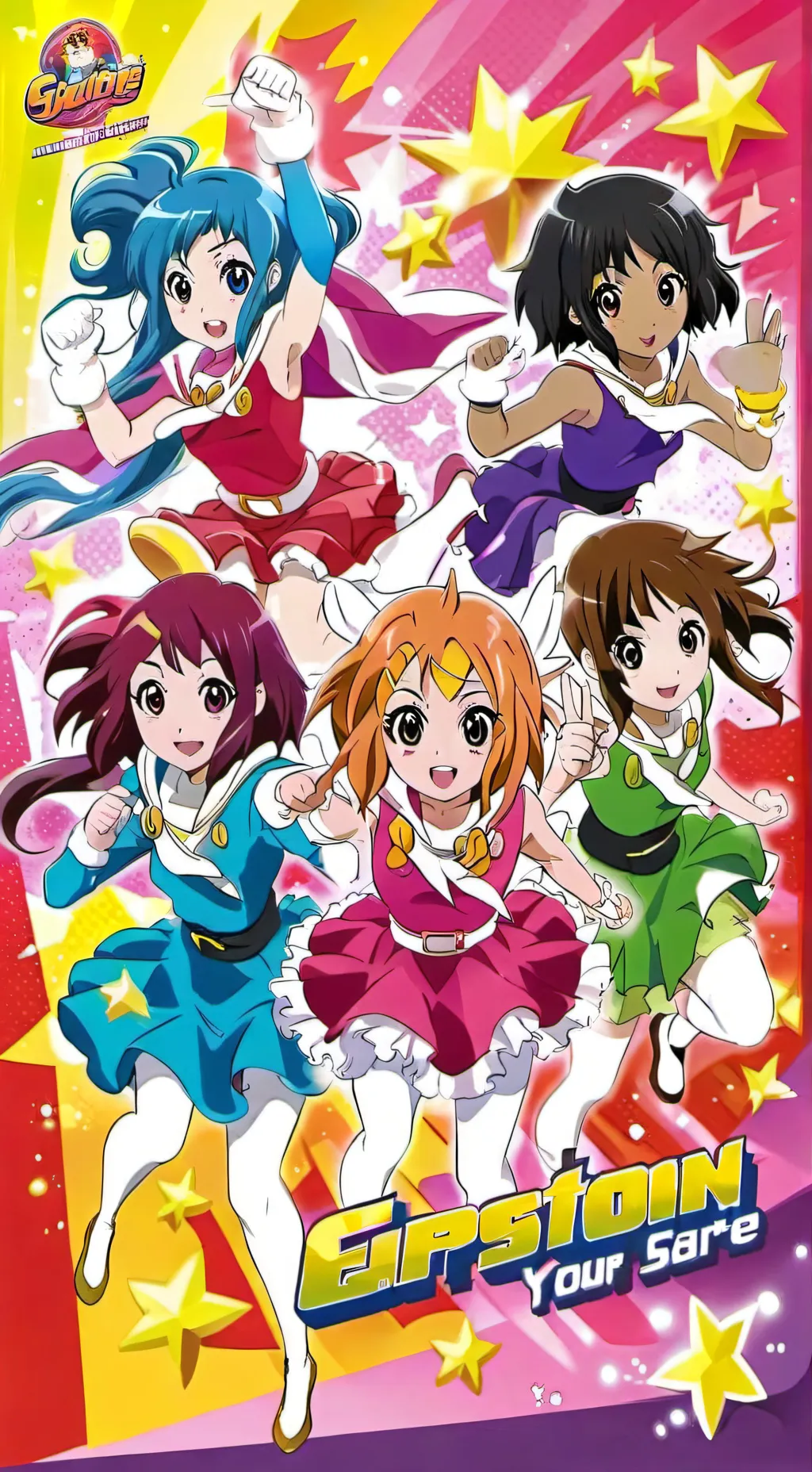 ai character: Glitter Force background