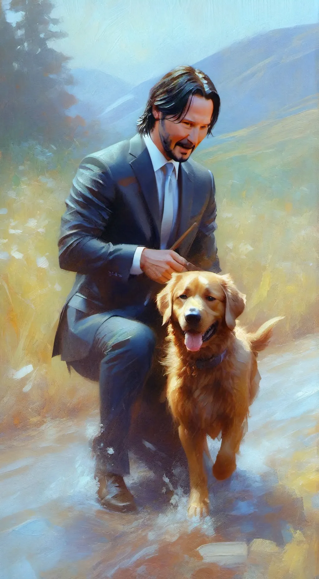ai character: John wick  background