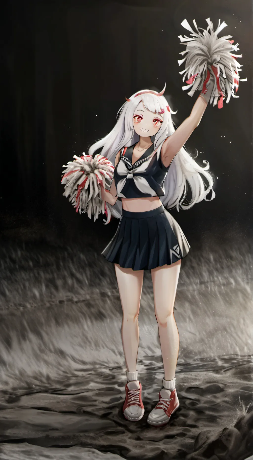 ai character: Cheerleading Luna background