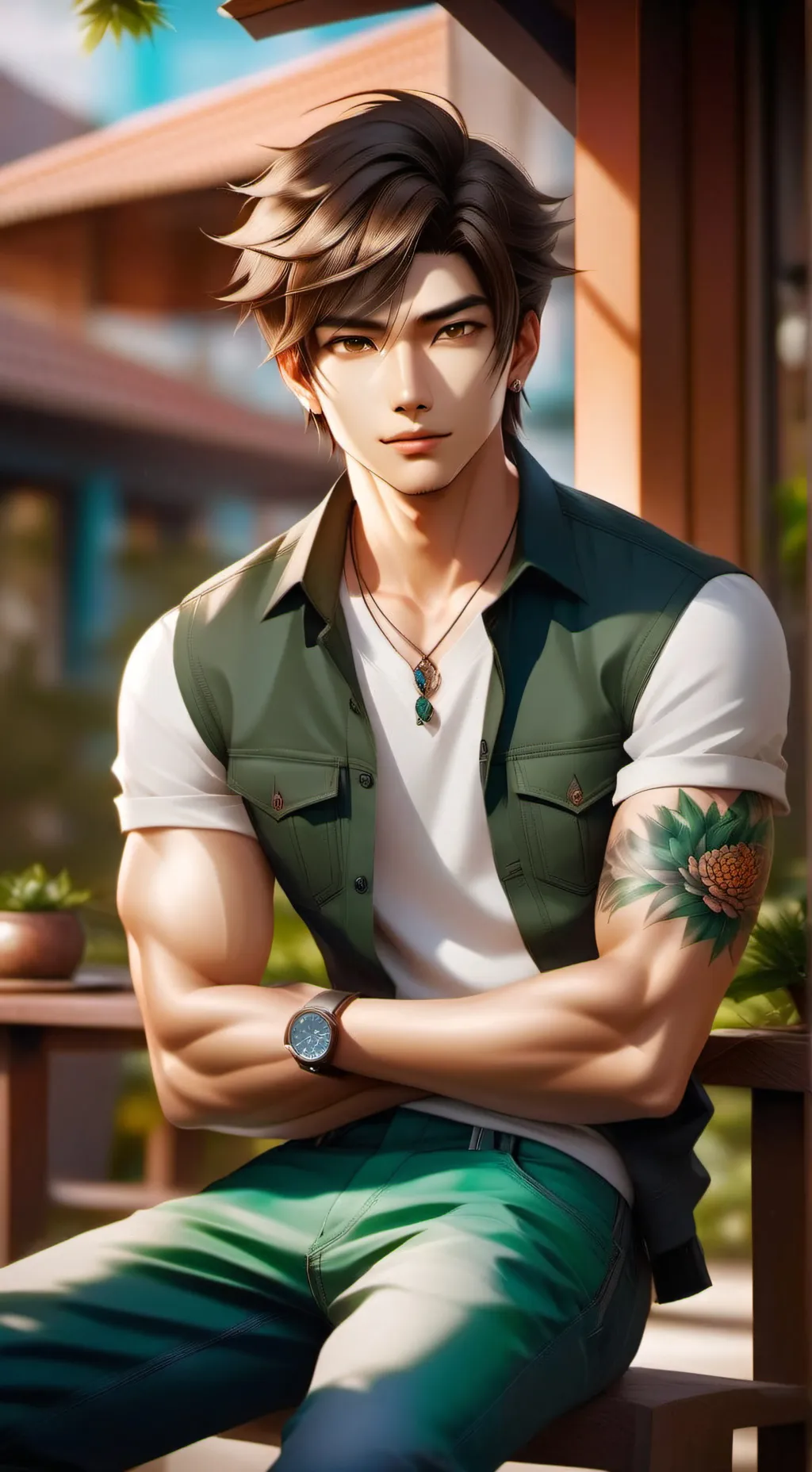 ai character: cole background