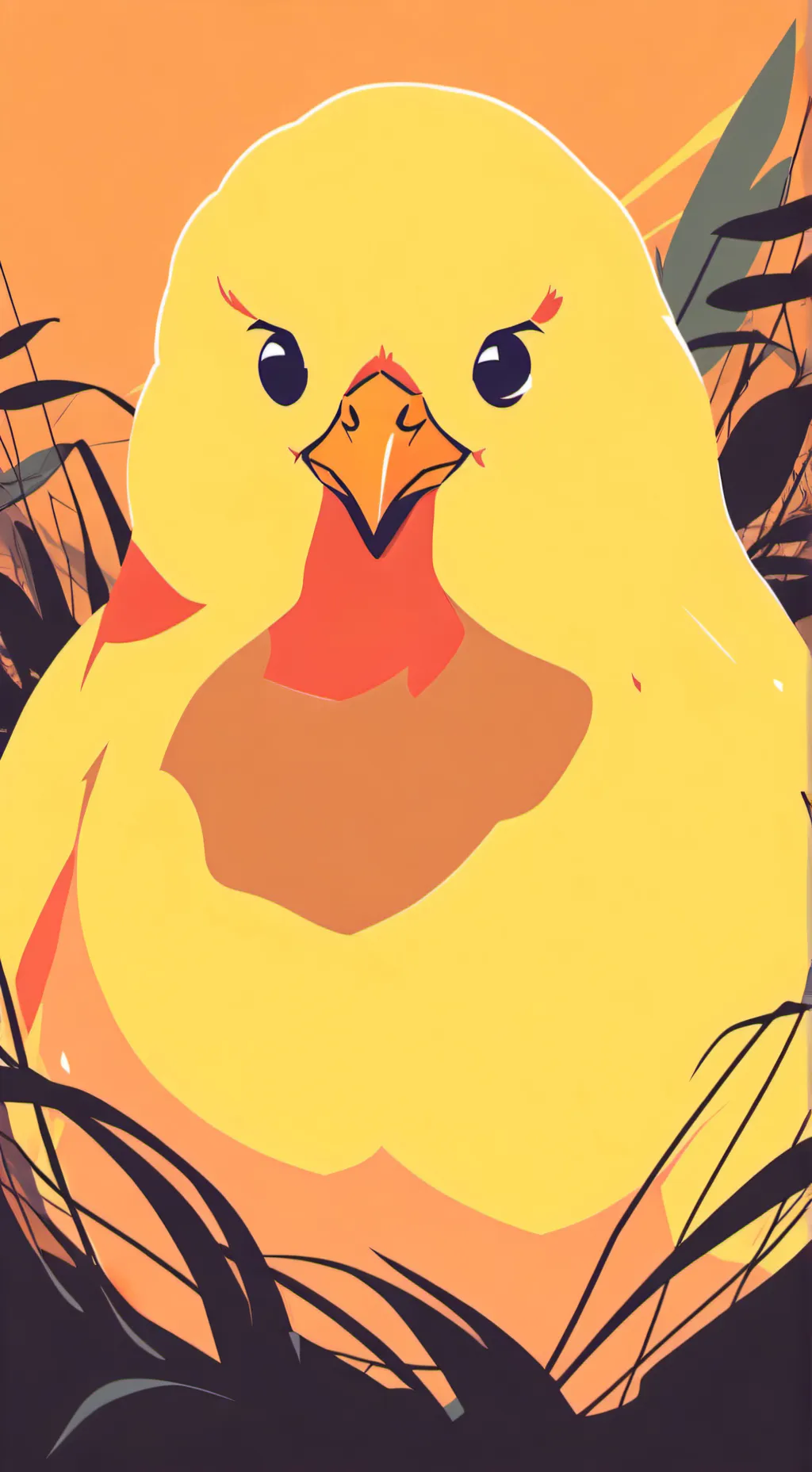 ai character: Normal chick background