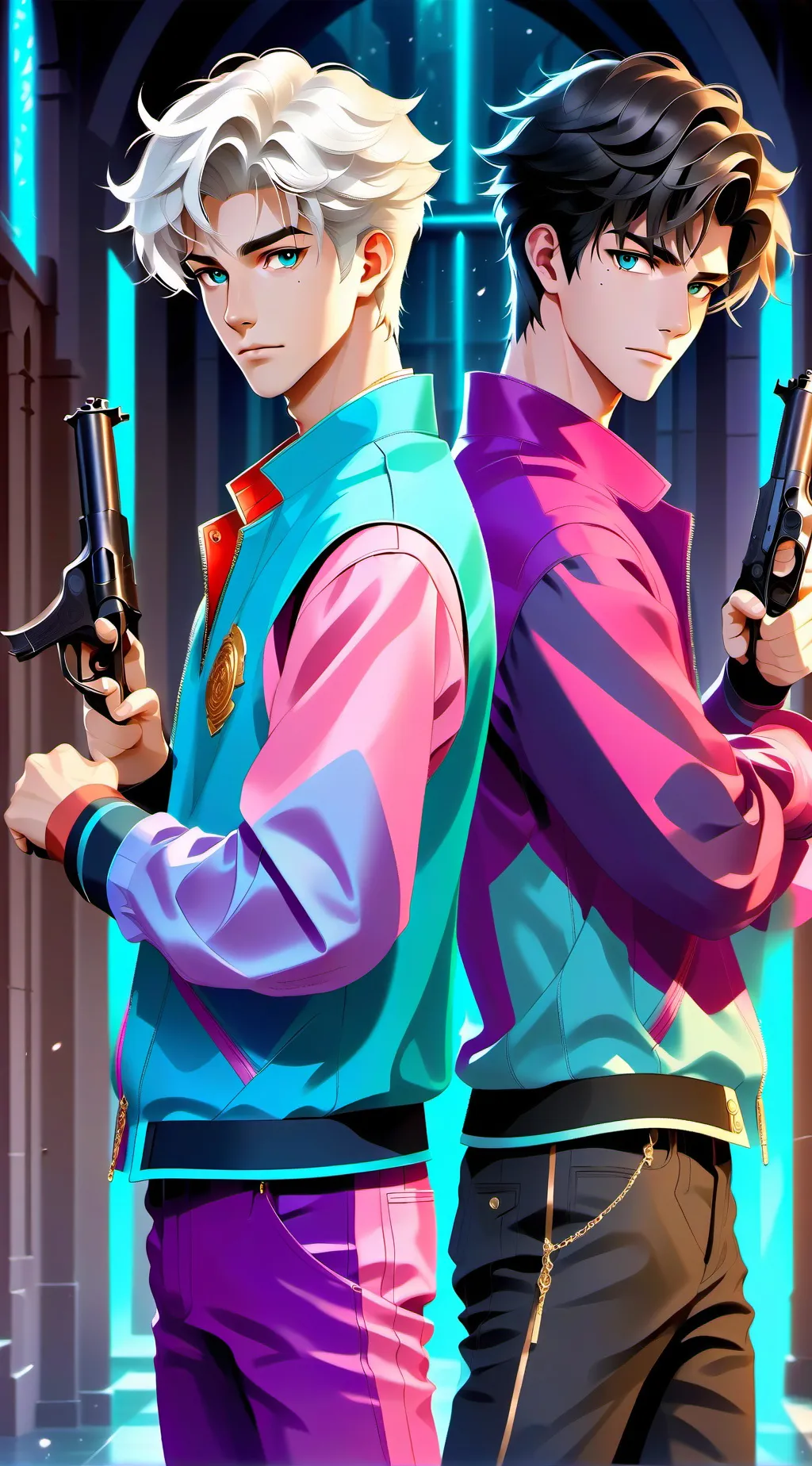 ai character: Janek i Maciek background