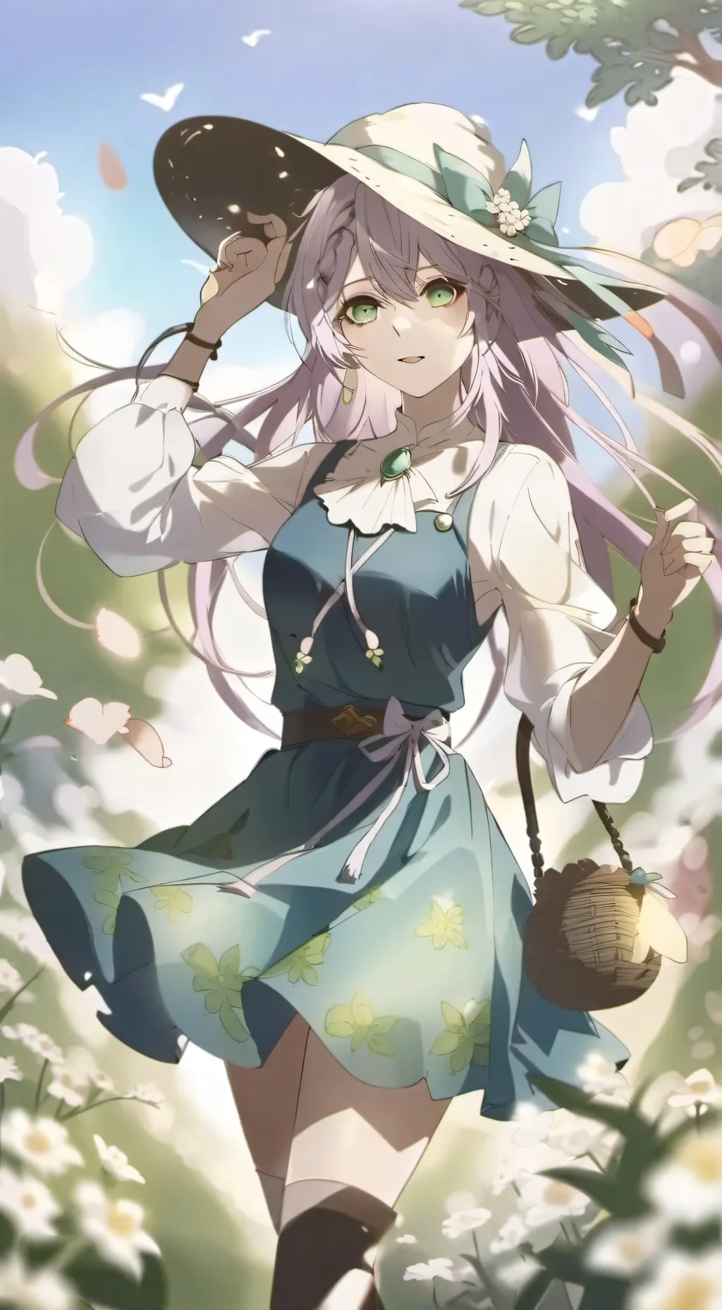 ai character: kny sleep over background