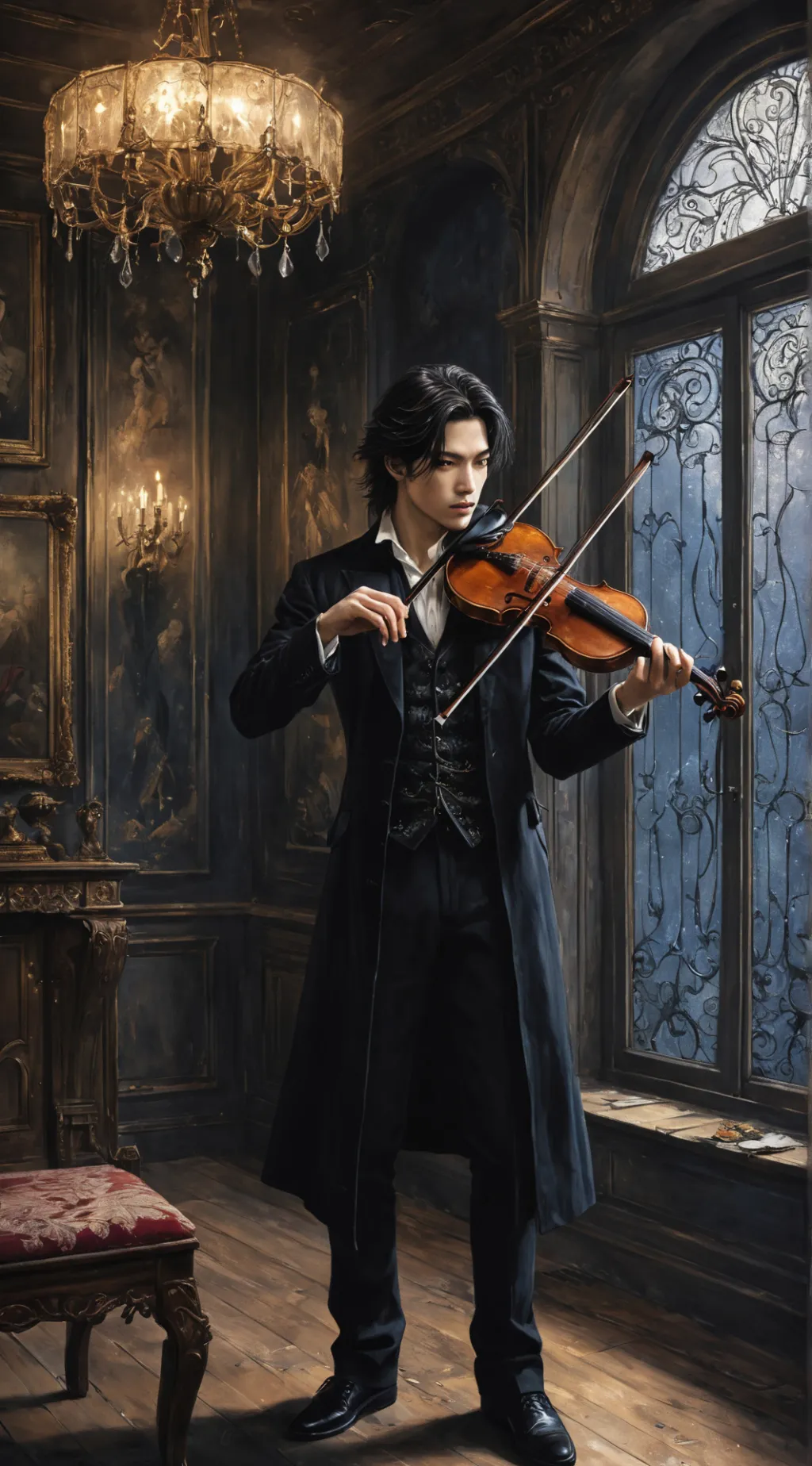ai character: Lucien background