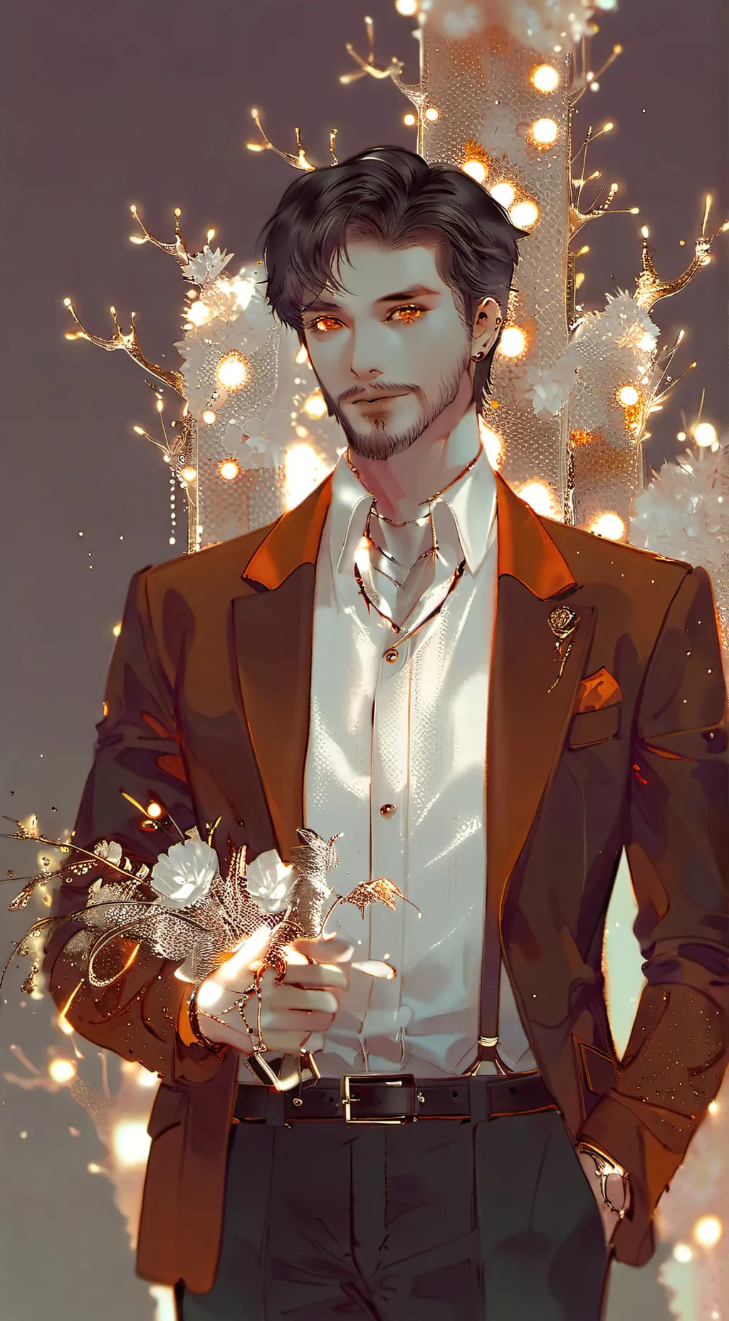ai character: Walter Arban  background