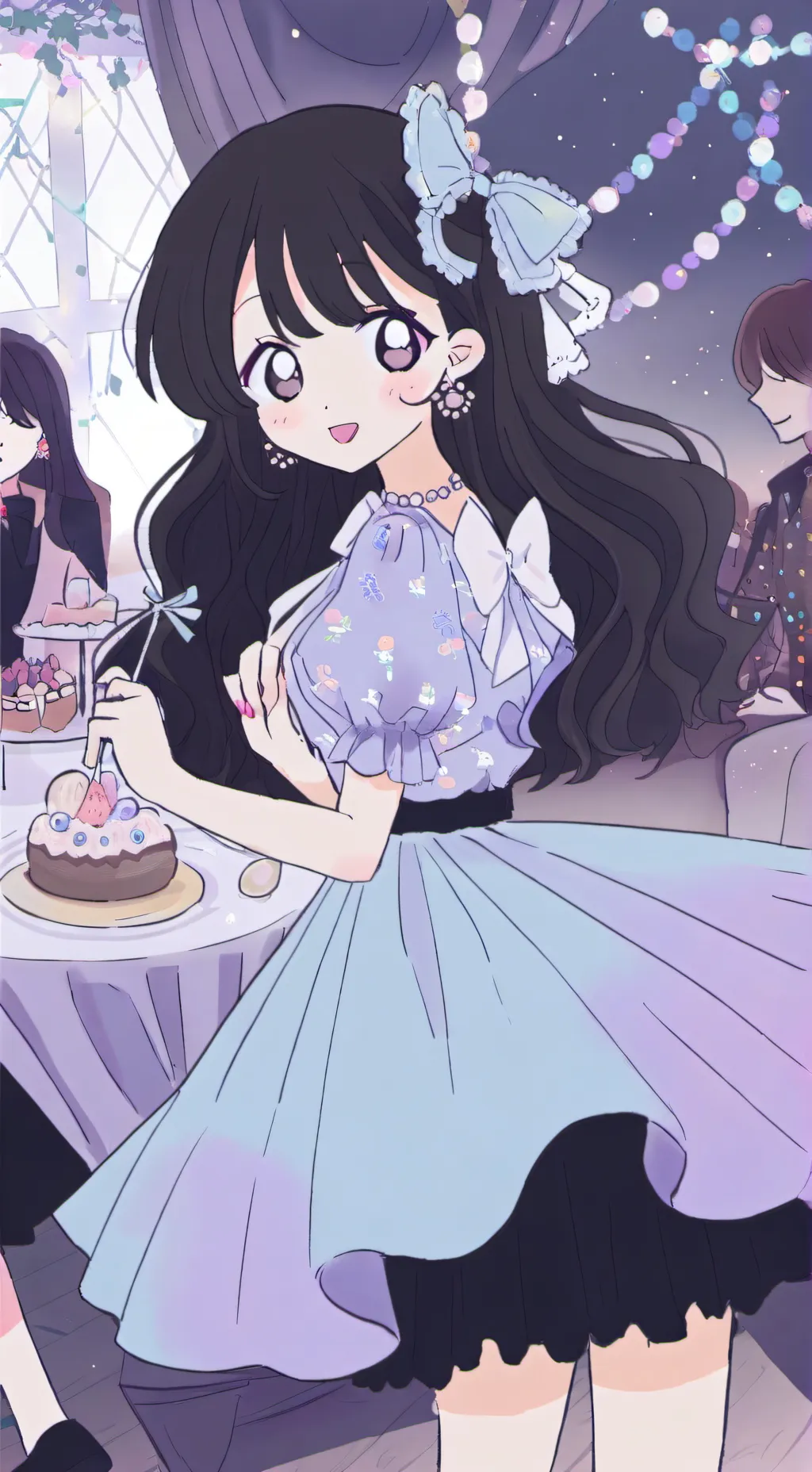 ai character: School dance background