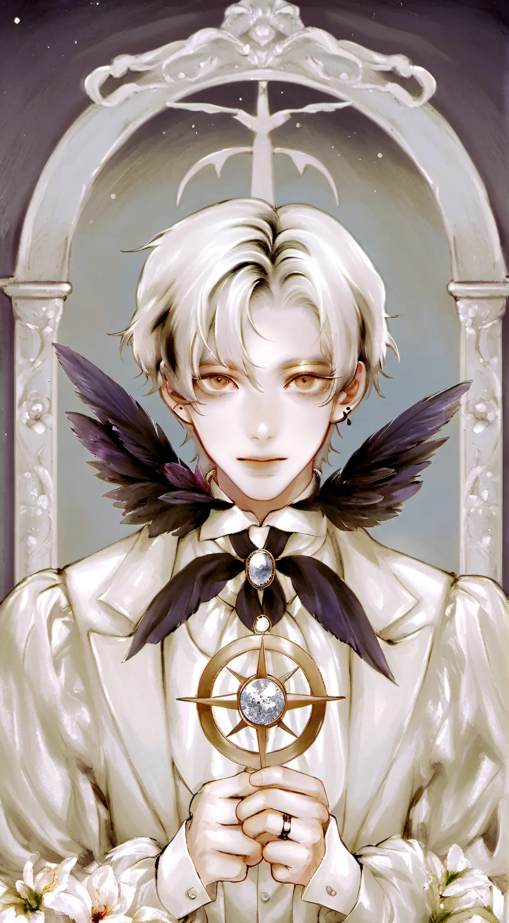 ai character: 🪻Andres🪻 background