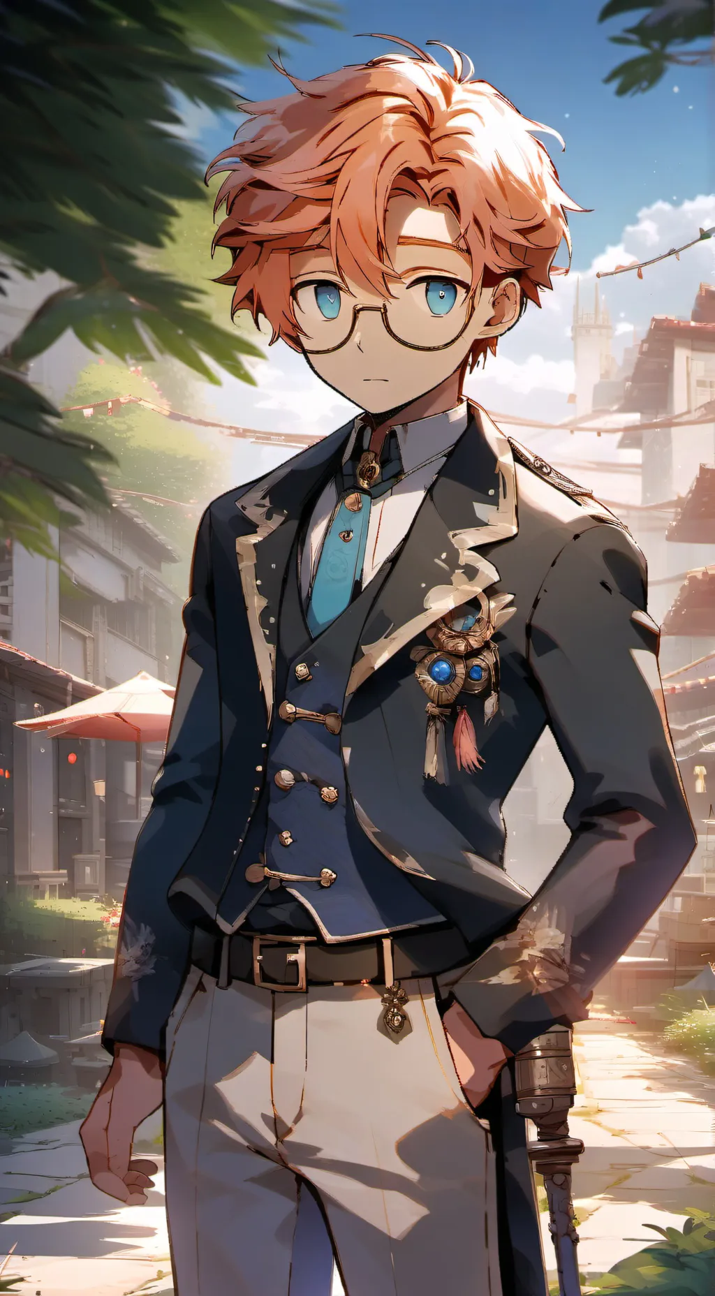 ai character: ꧁Xavier꧂ background