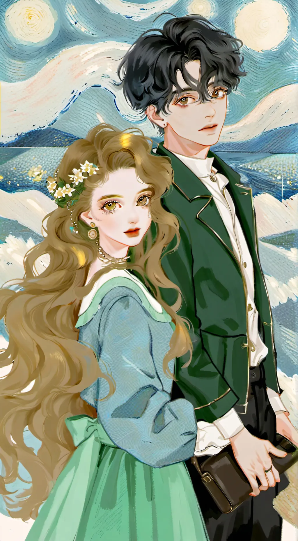 ai character: Ваня и Аня background