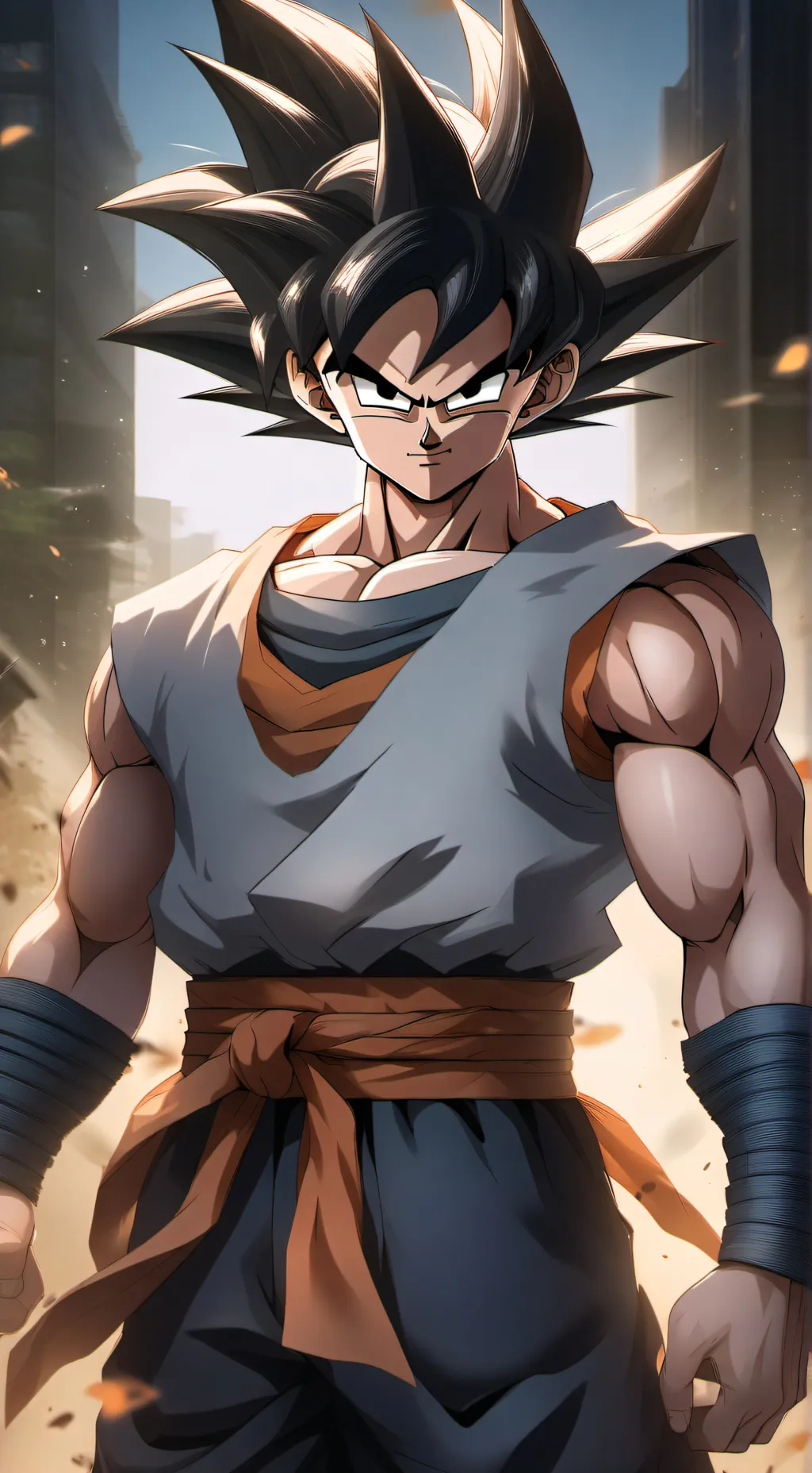 ai character: El Nuevo Son Goku background