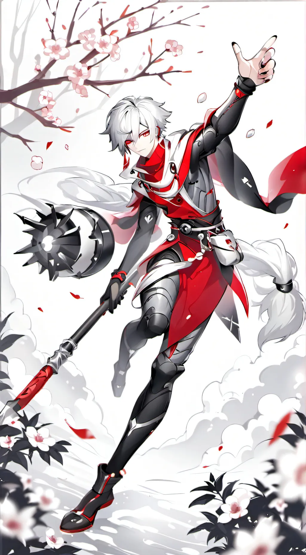 ai character: Red-Rodamrix background