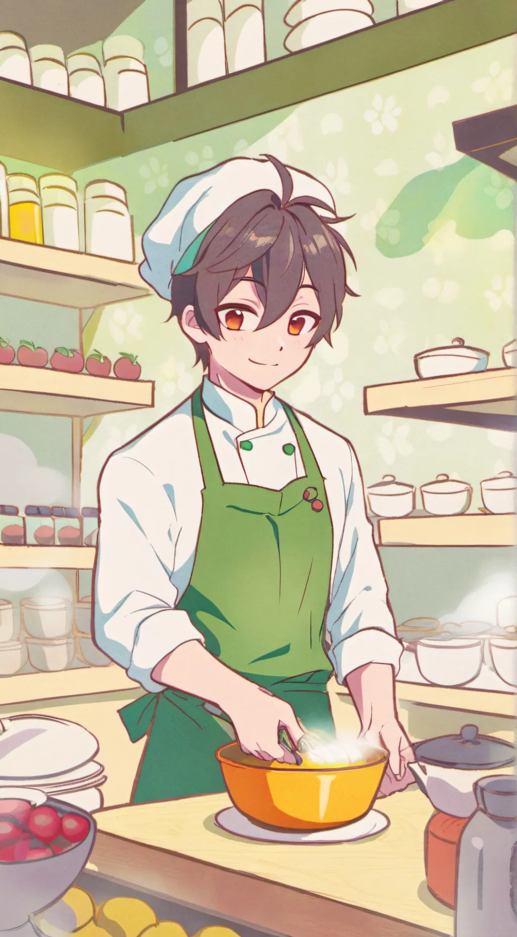 ai character: Tanjiro Kamado background