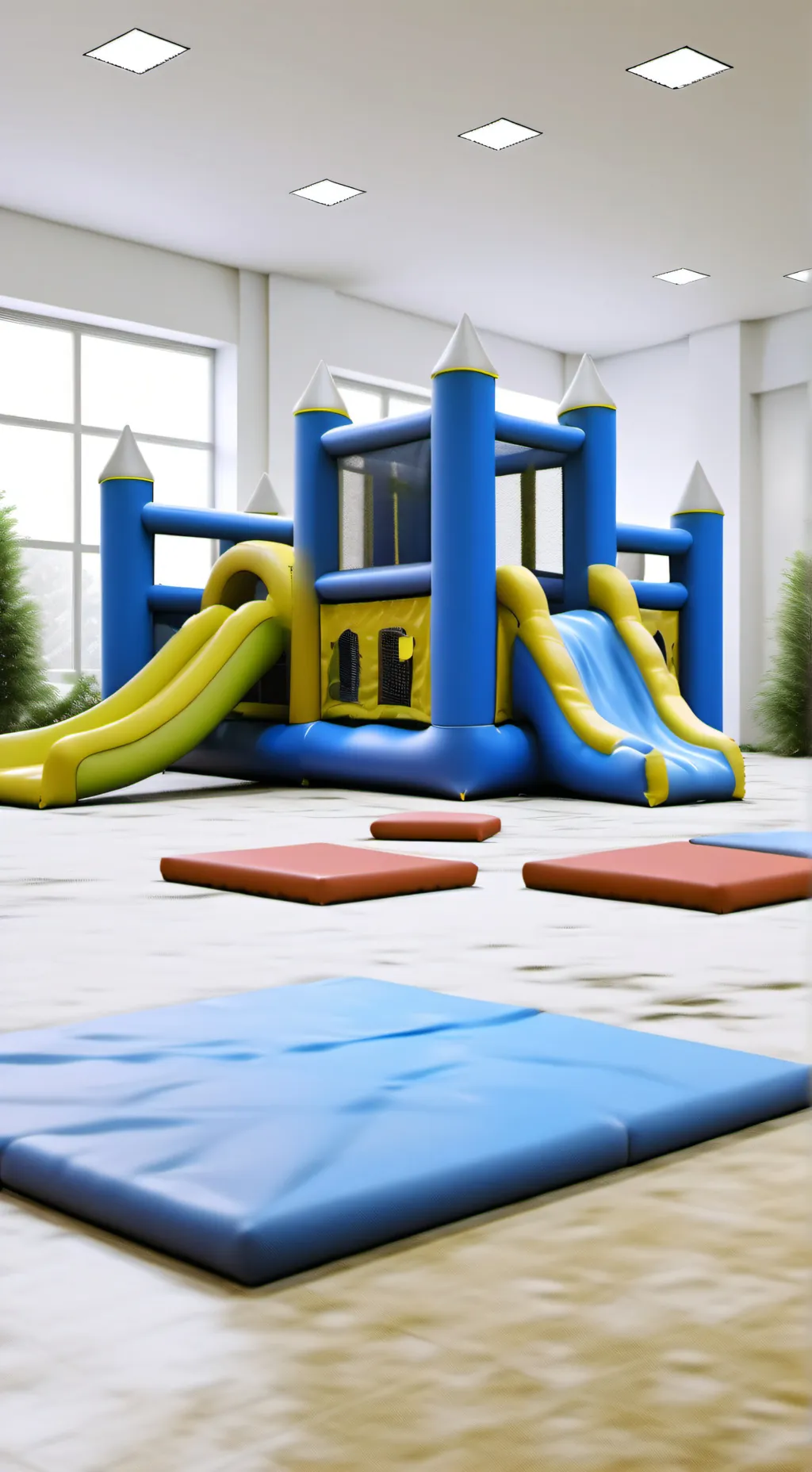 ai character: You at soft play  background