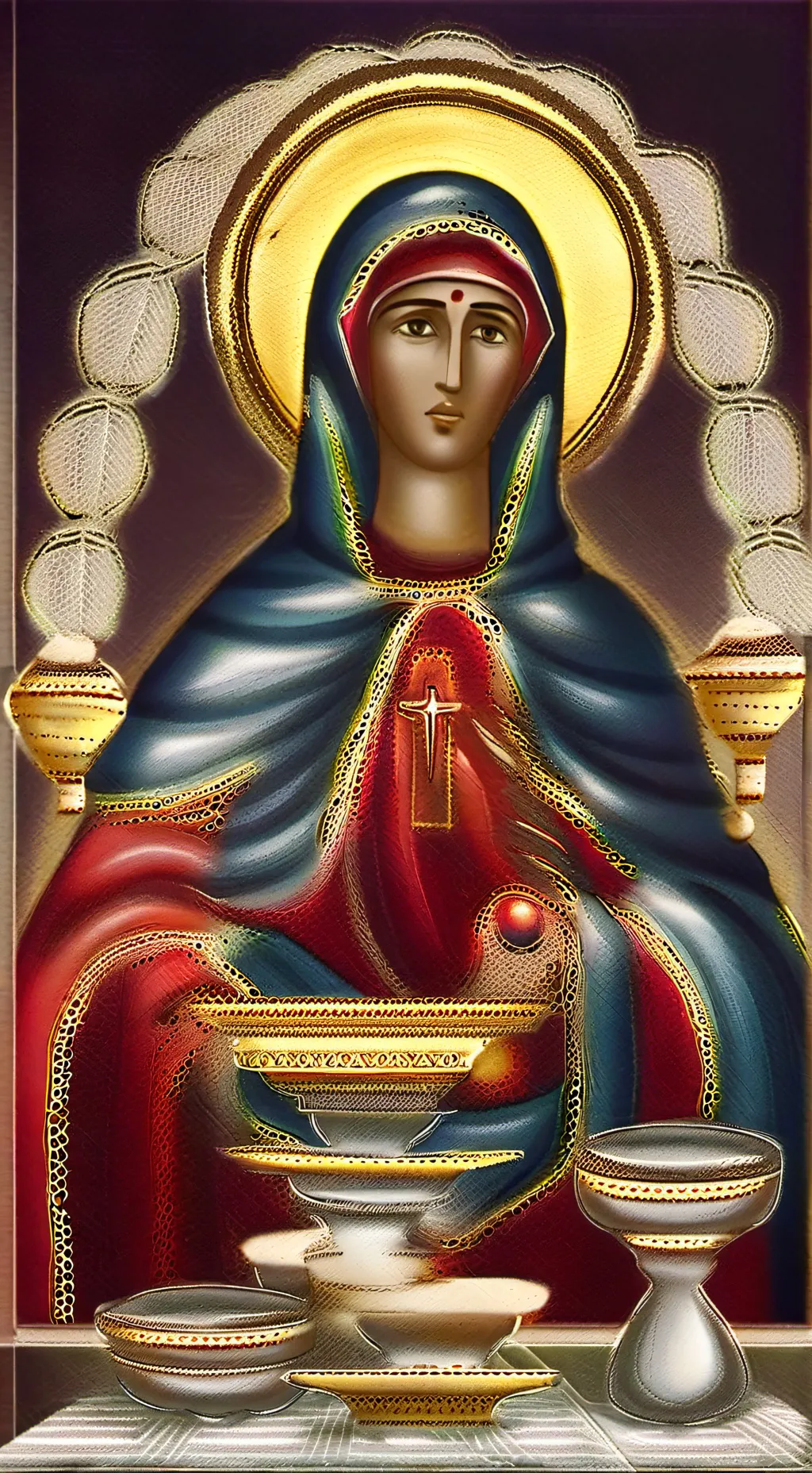 ai character: Mary ☦️ background