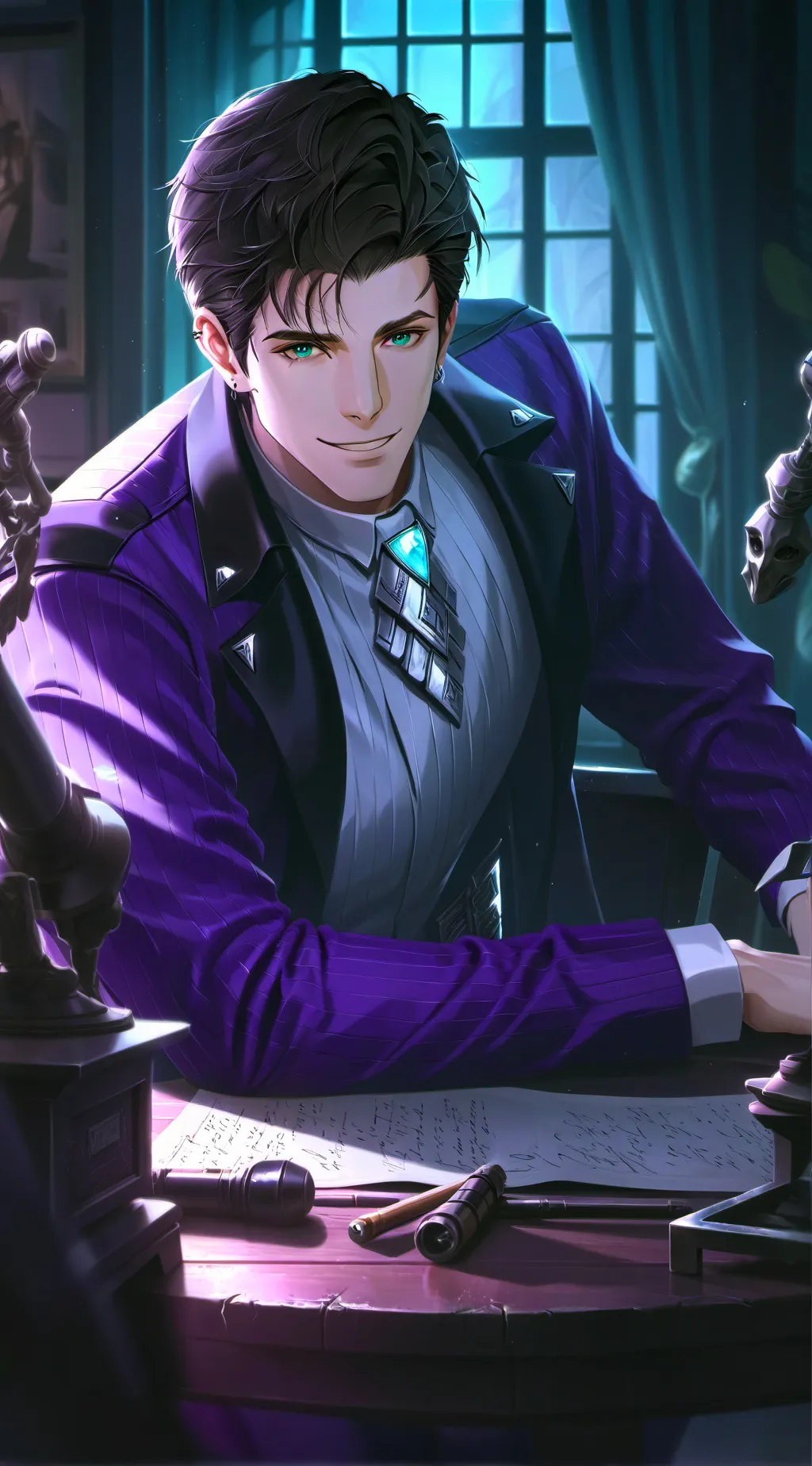 ai character: The Charismatic Chameleon background