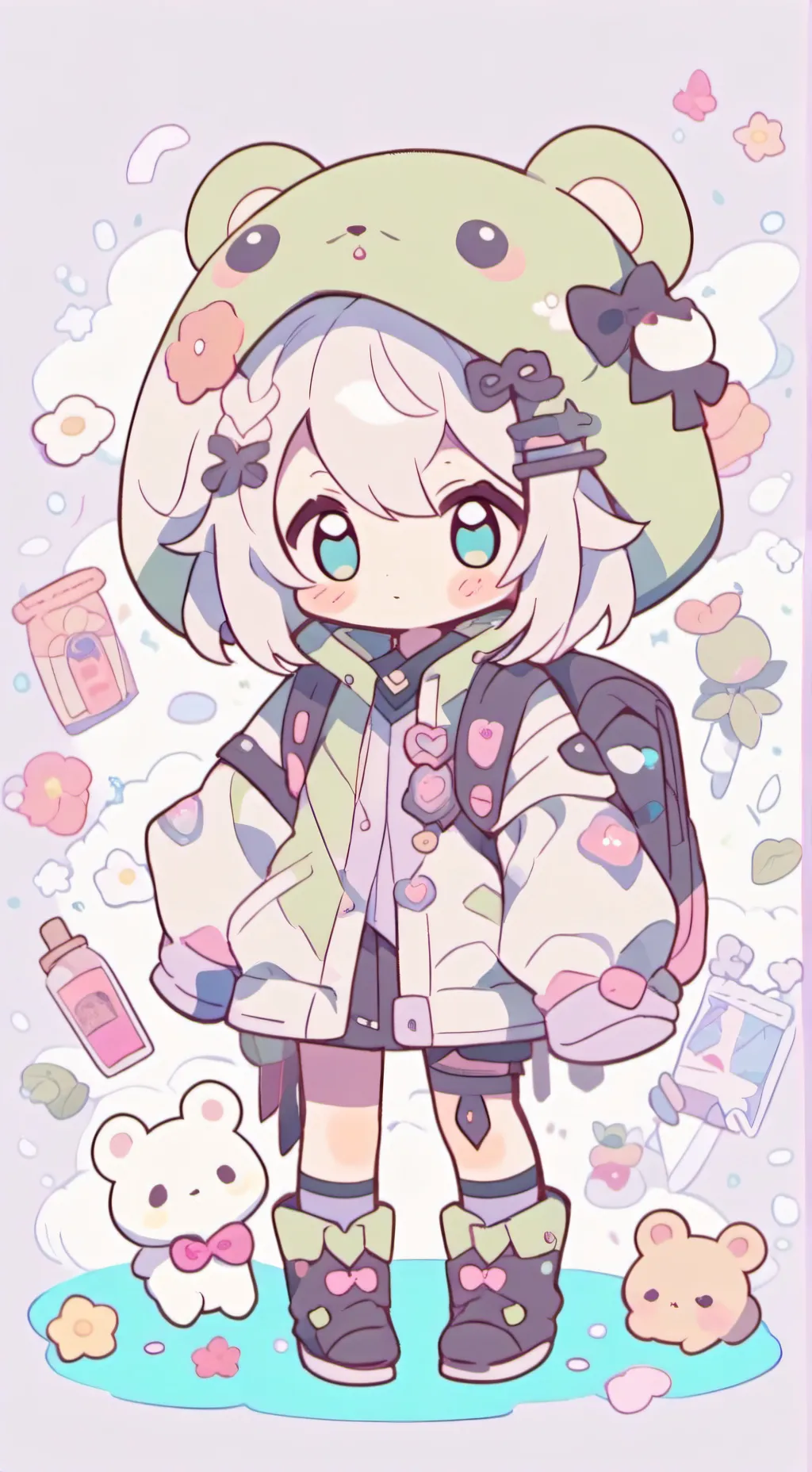ai character: tu eres una bebe🤍🤍 background