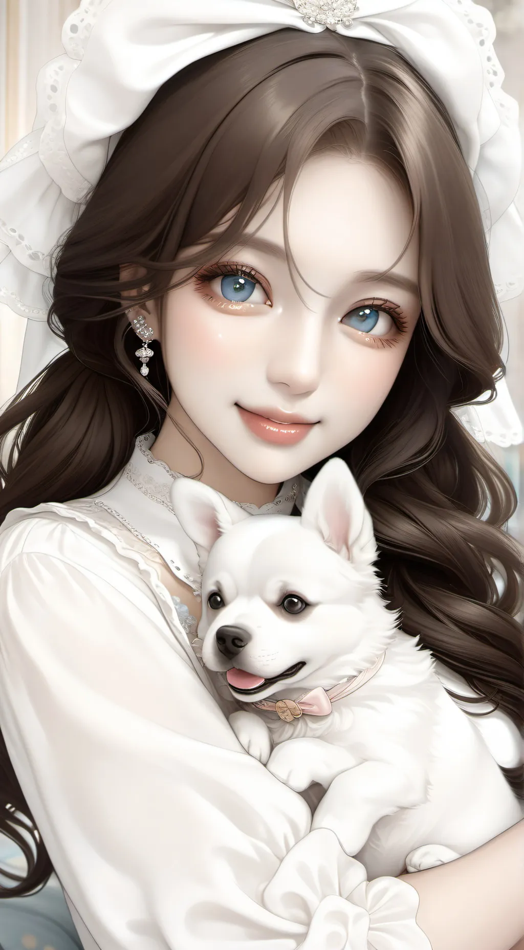 ai character: LOVELY background