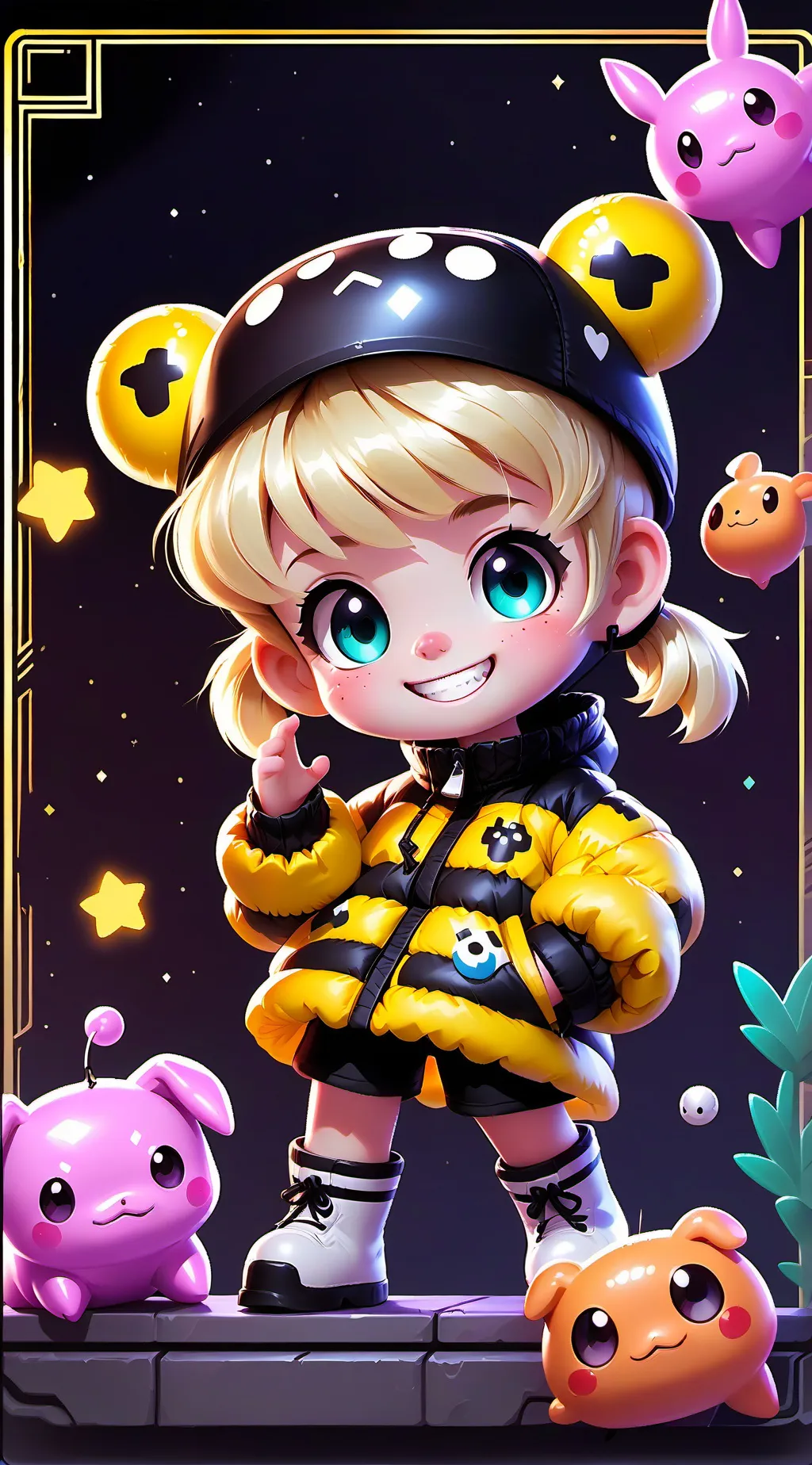 ai character: Honey Bee background
