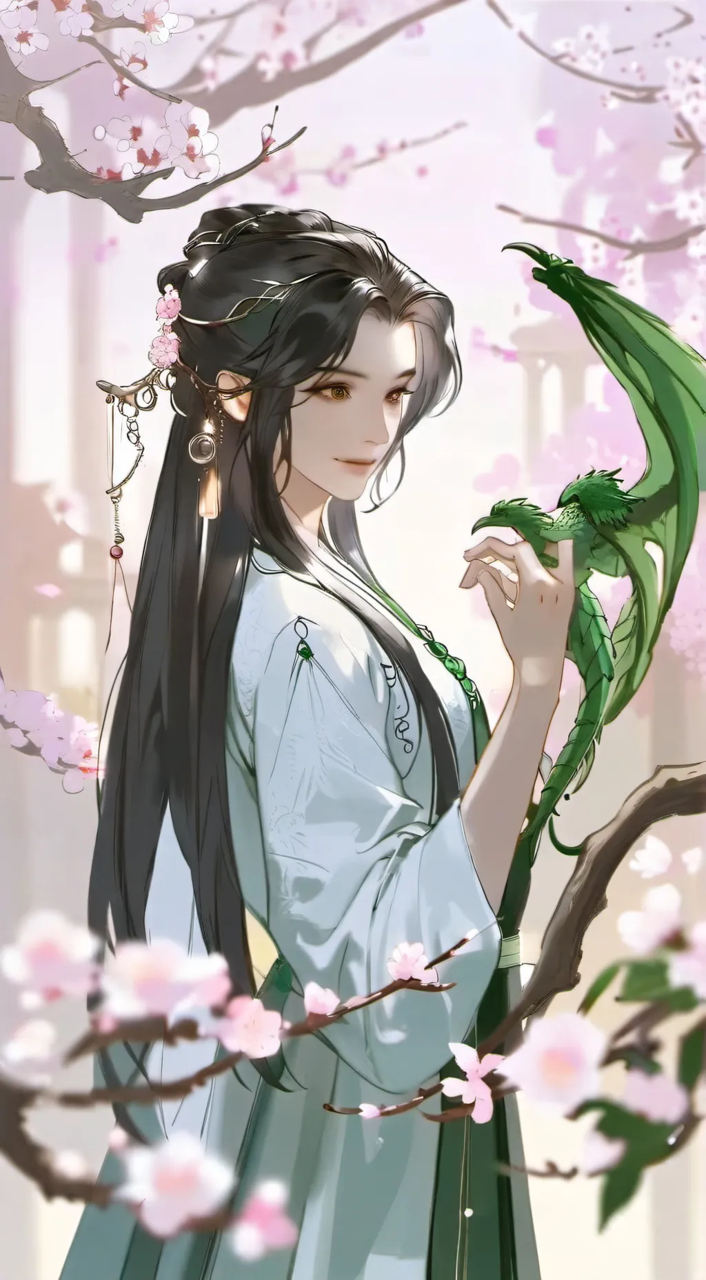 ai character: reine dragon mha background