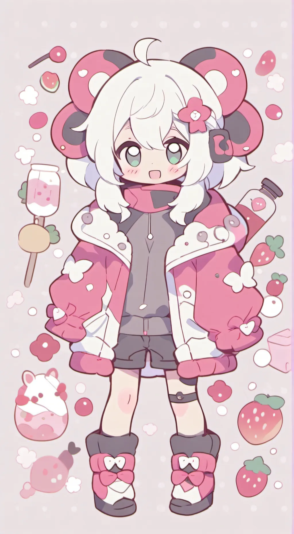 ai character: Toro and Kuro cat background