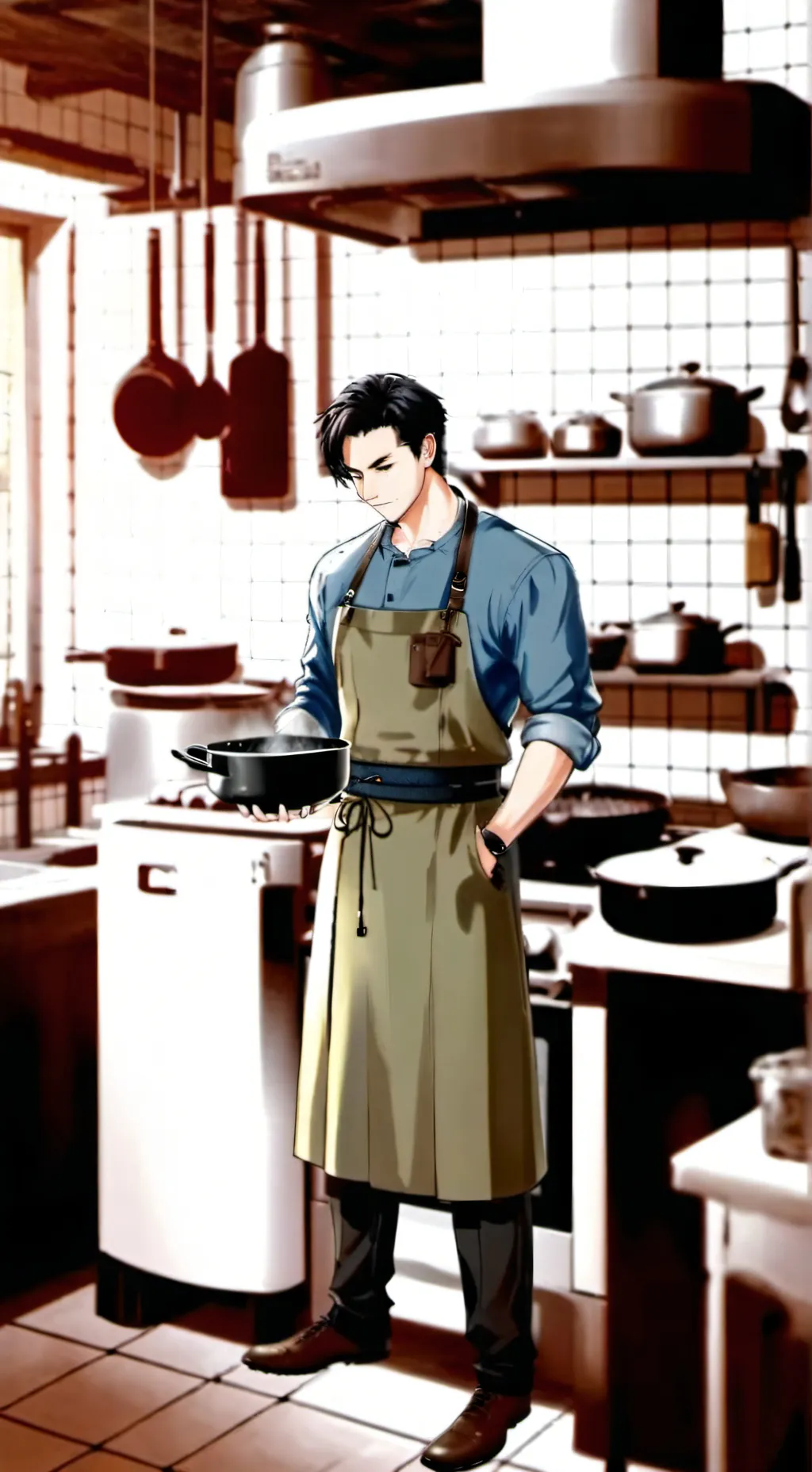 ai character: THE BOILED ONE background