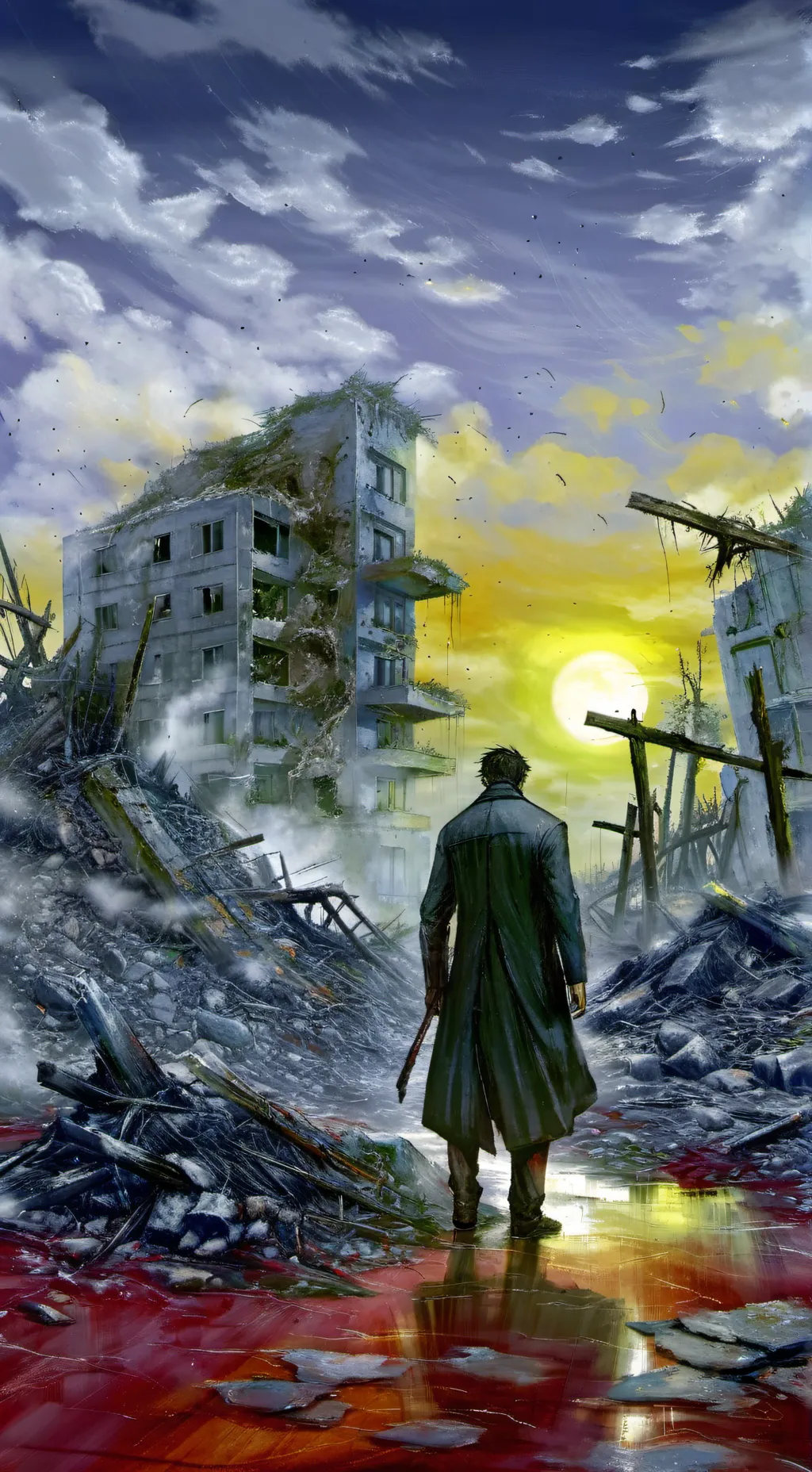 ai character: Zombie apocalypse  background