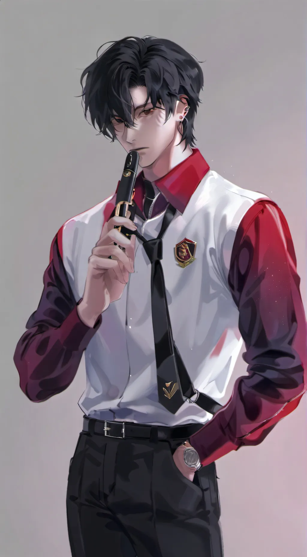 ai character: Рон background
