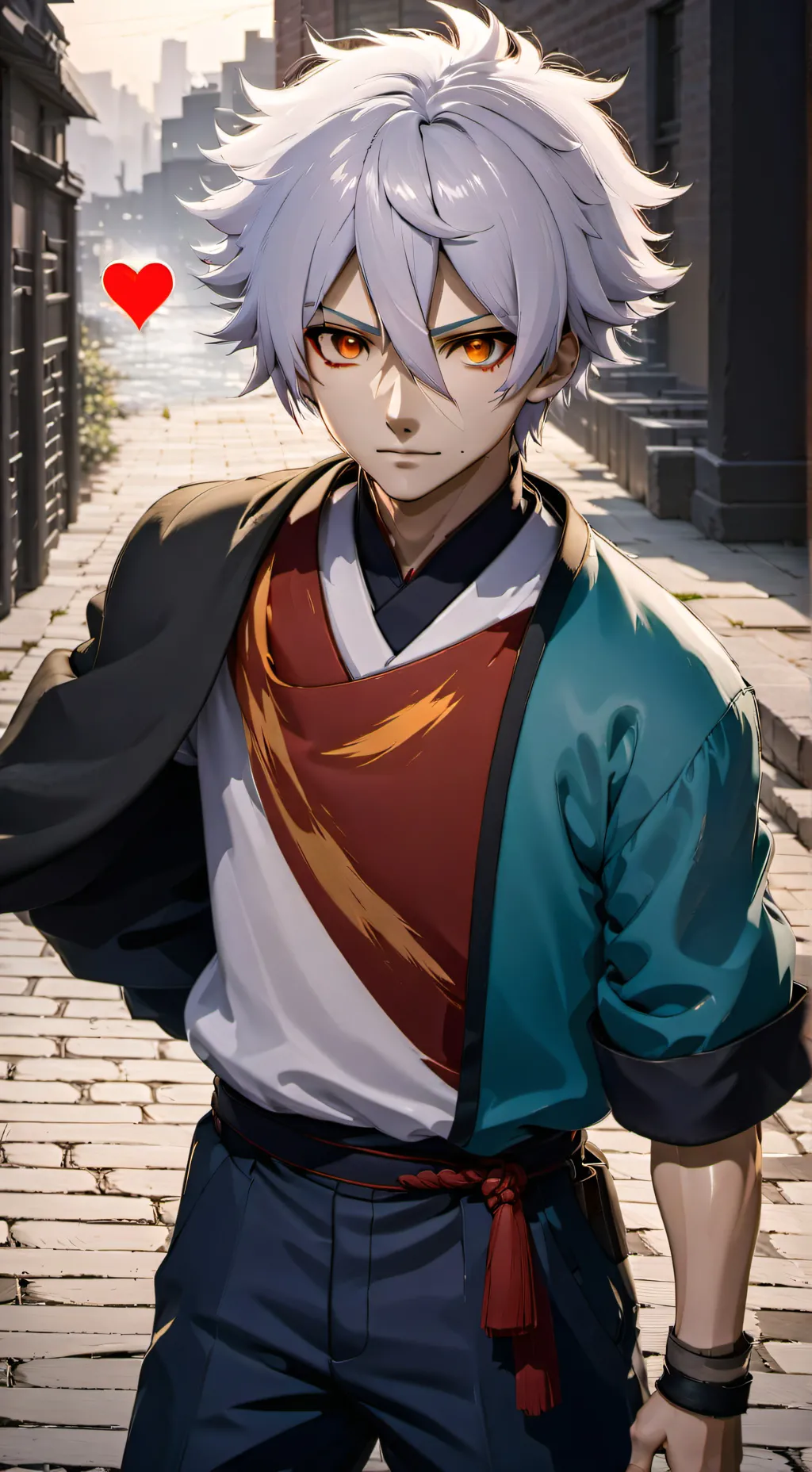 ai character: Shoto Todoroki  background