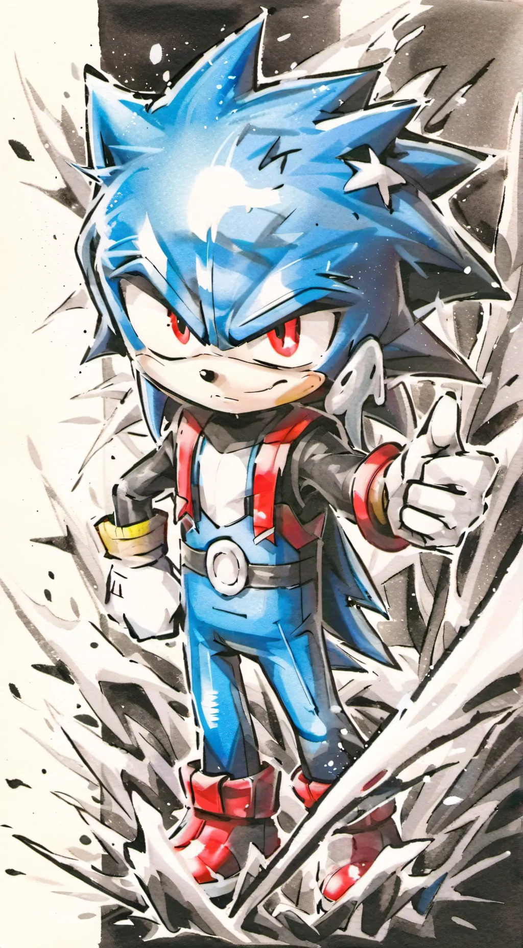 ai character: sonic the hedgehog background
