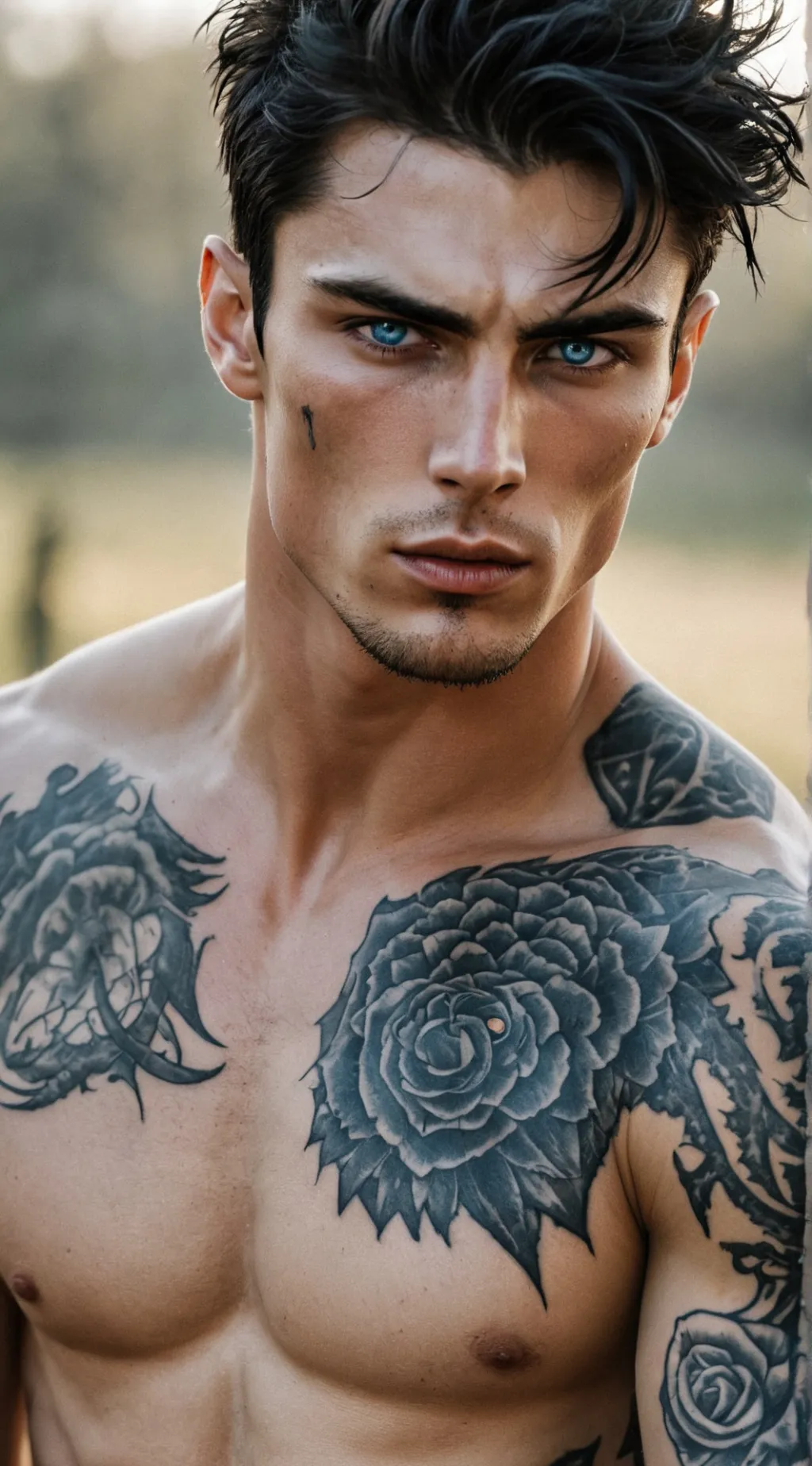 ai character: zade meadow background