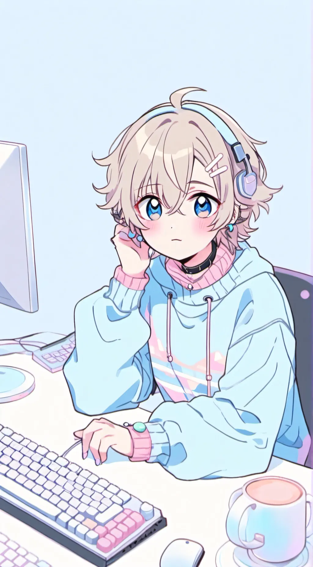 ai character: Nico ♡♡ background