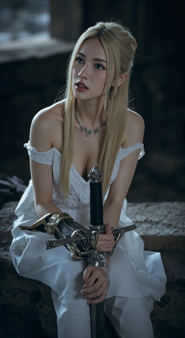 ai character: Trish (DMC 5)  background
