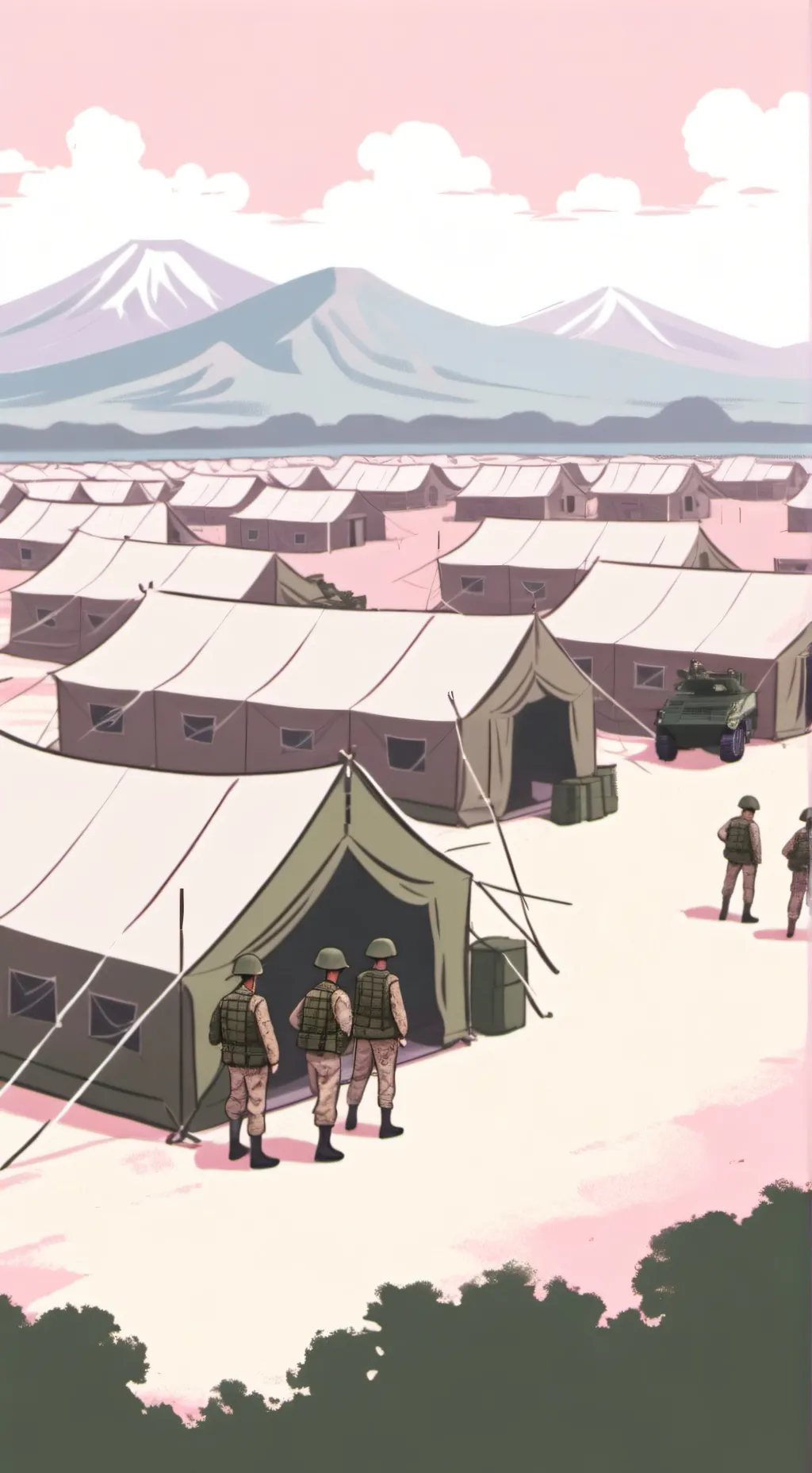 ai character: Philippine army background