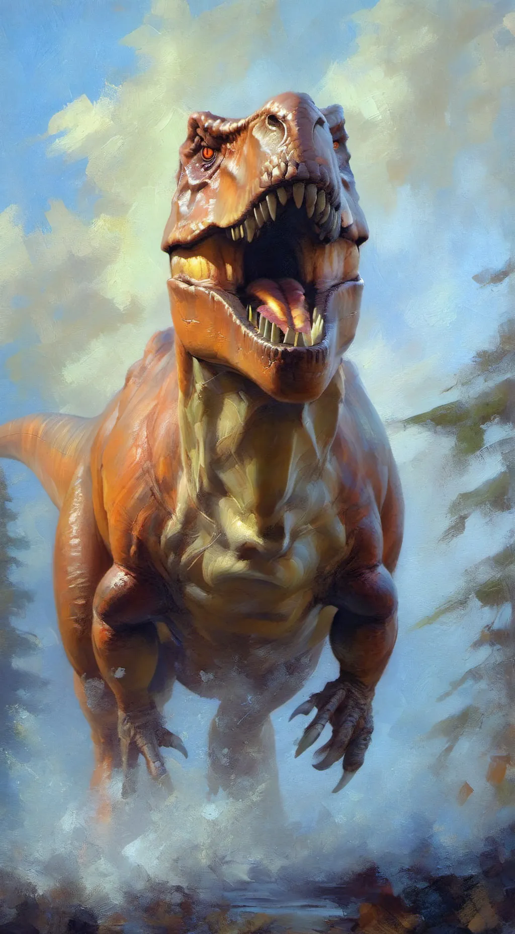 ai character: Dinosaur school background