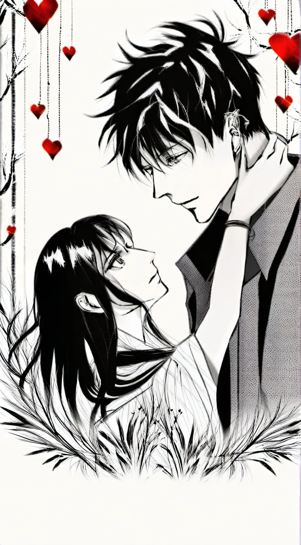 ai character: Gojo x Utahime background