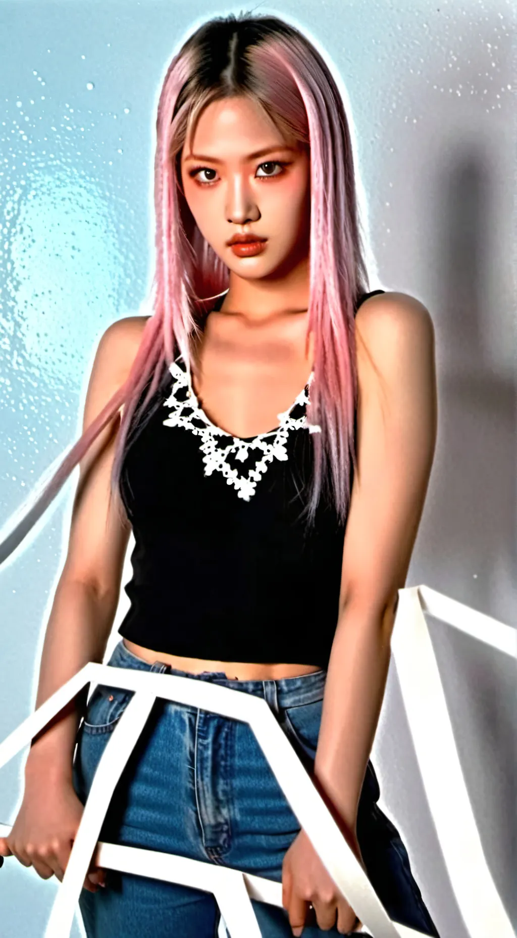 ai character: Rosé background