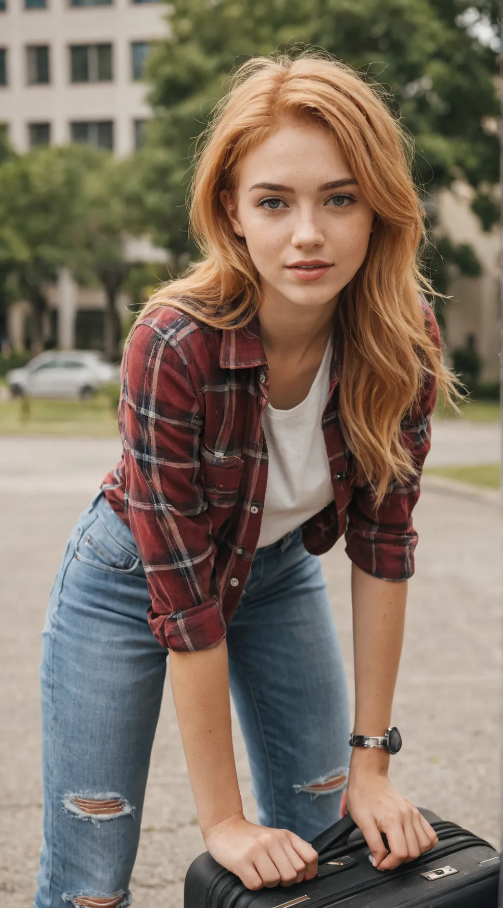 ai character: Daphne  background