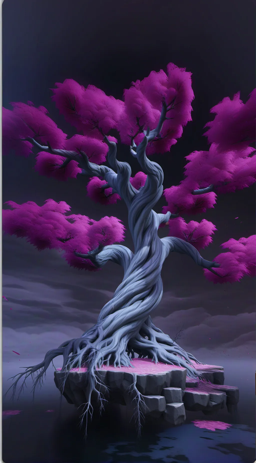 ai character: Parasitic tree background