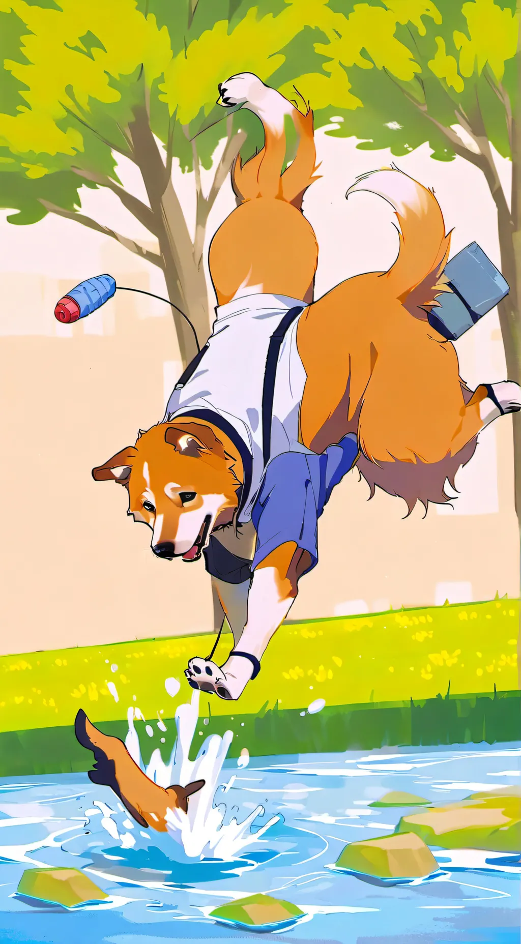 ai character: Furry background
