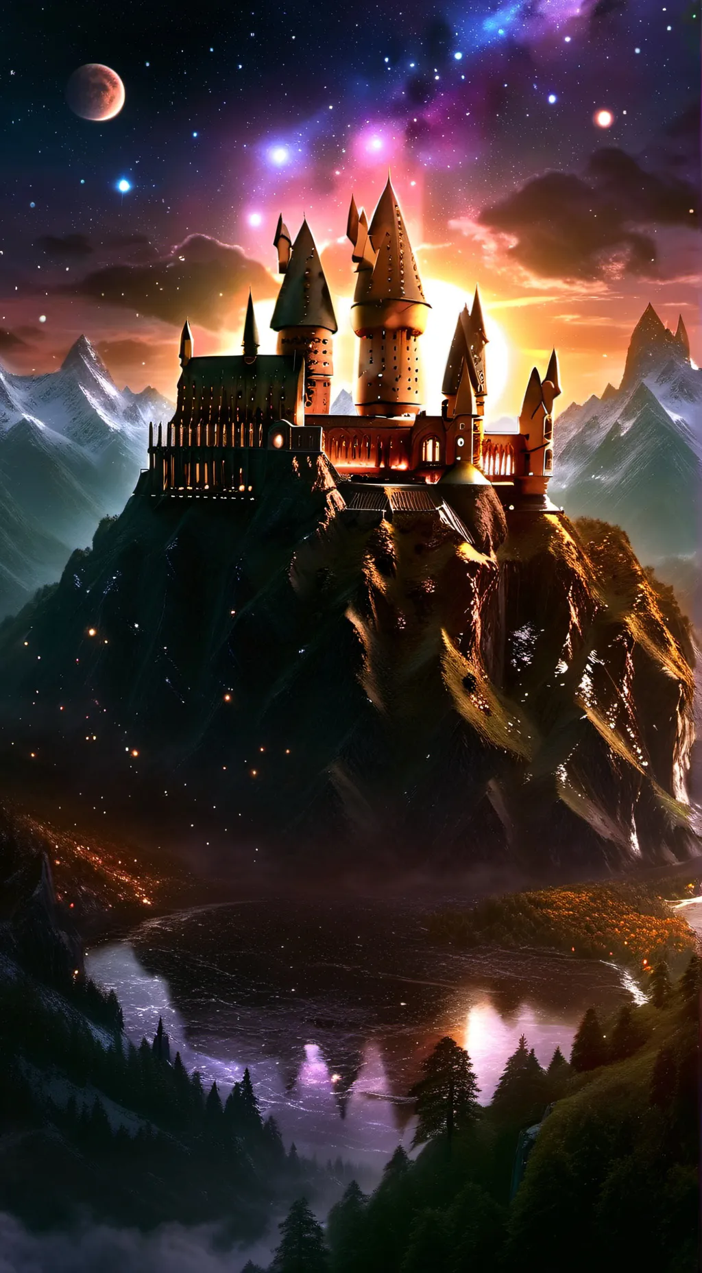 ai character: Hogwarts background