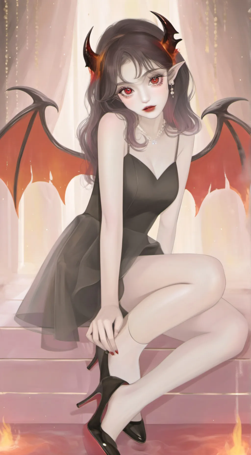 ai character: DEVILS DONT FLY  background